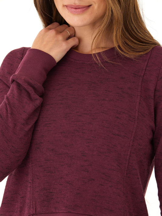 Marie Rhythm Slub Step-Hem Pullover