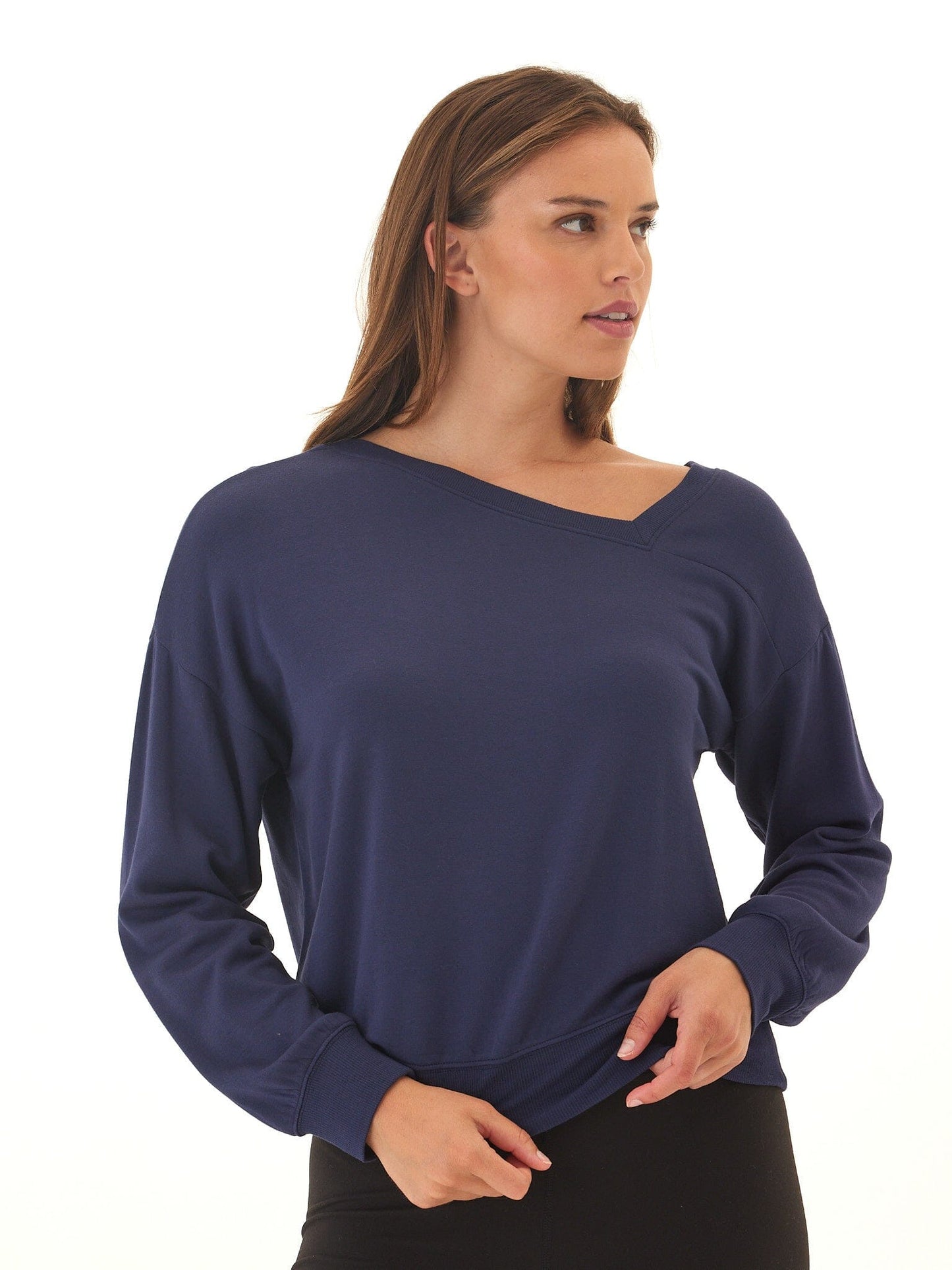 Merida Feather Fleece Asymmetrical Pullover