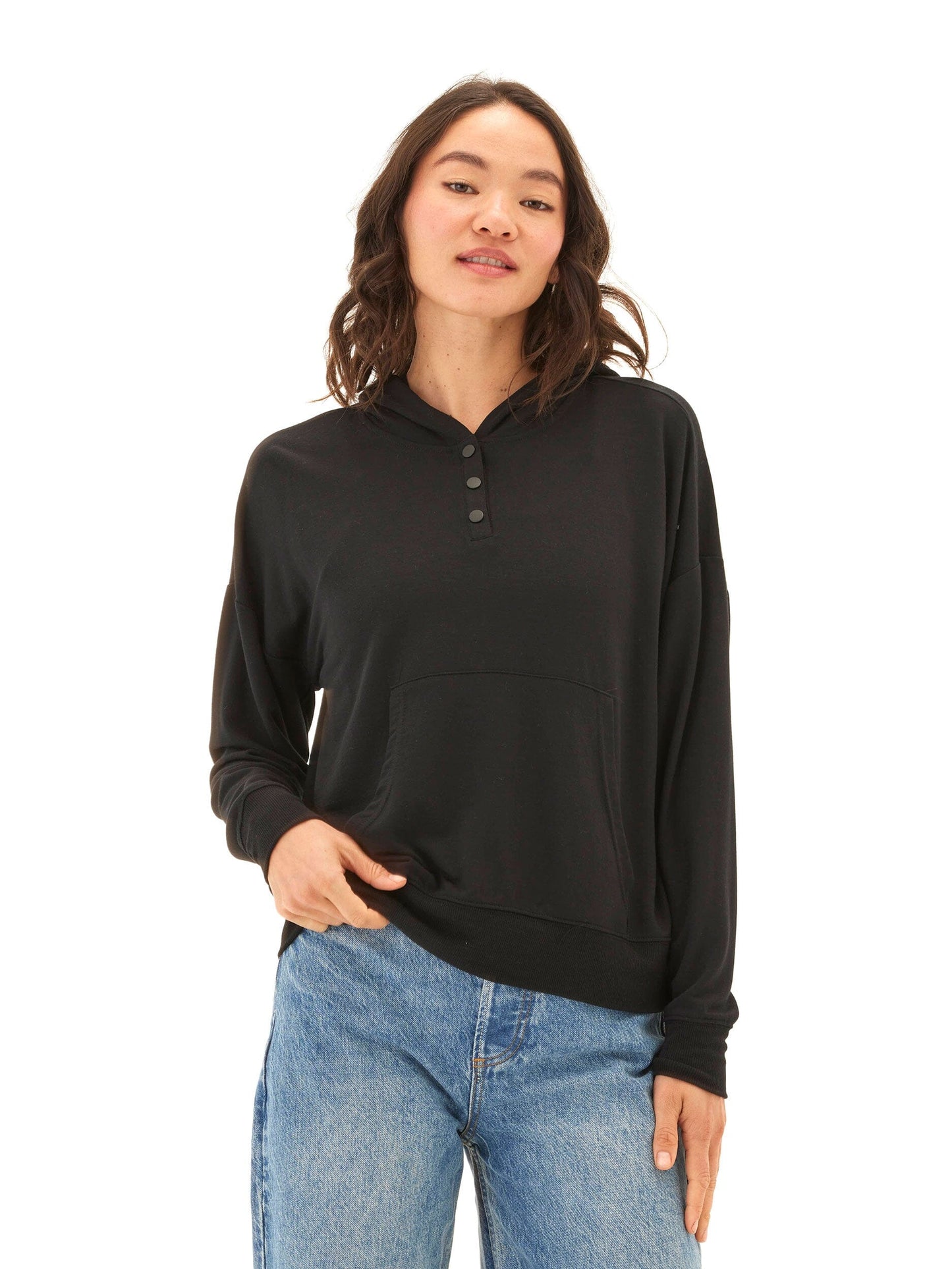 Diyanna Modal Terry Henley Hoodie