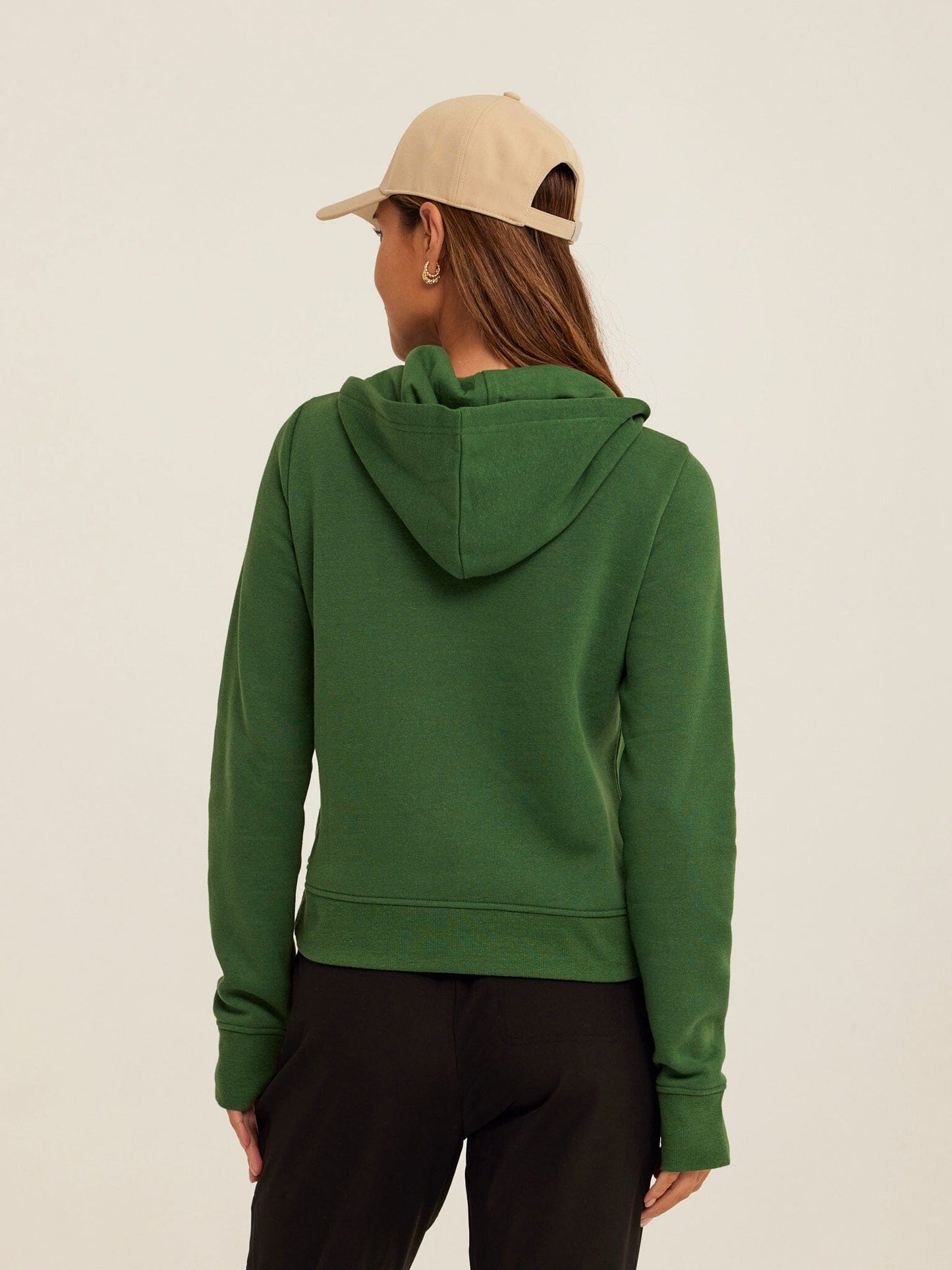 Tyra Triblend Fleece Quarter Zip Hoodie