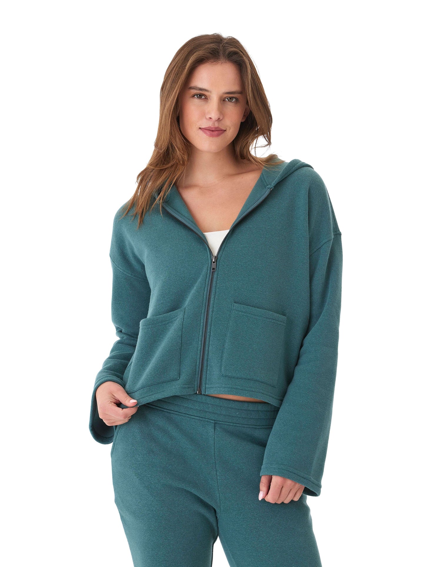 Raychelle Triblend Fleece Pocket Hoodie