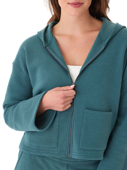 Raychelle Triblend Fleece Pocket Hoodie