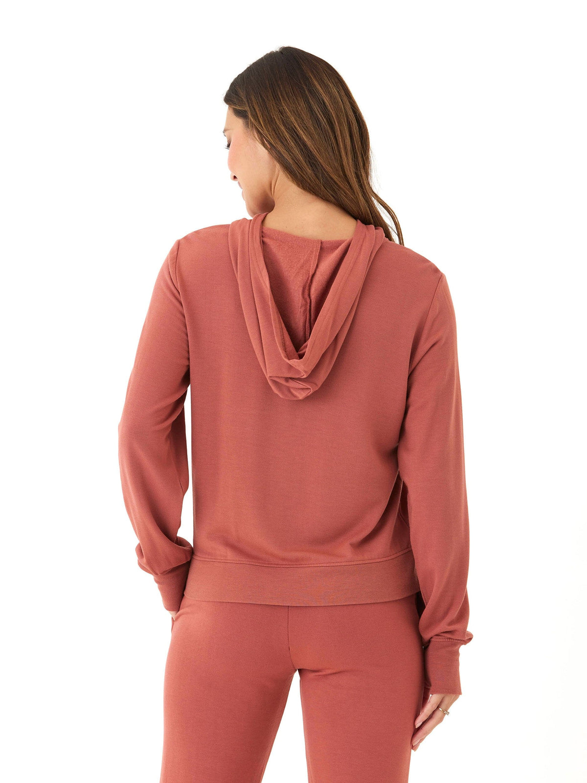 Natia Feather Fleece 1/4-Zip Hoodie