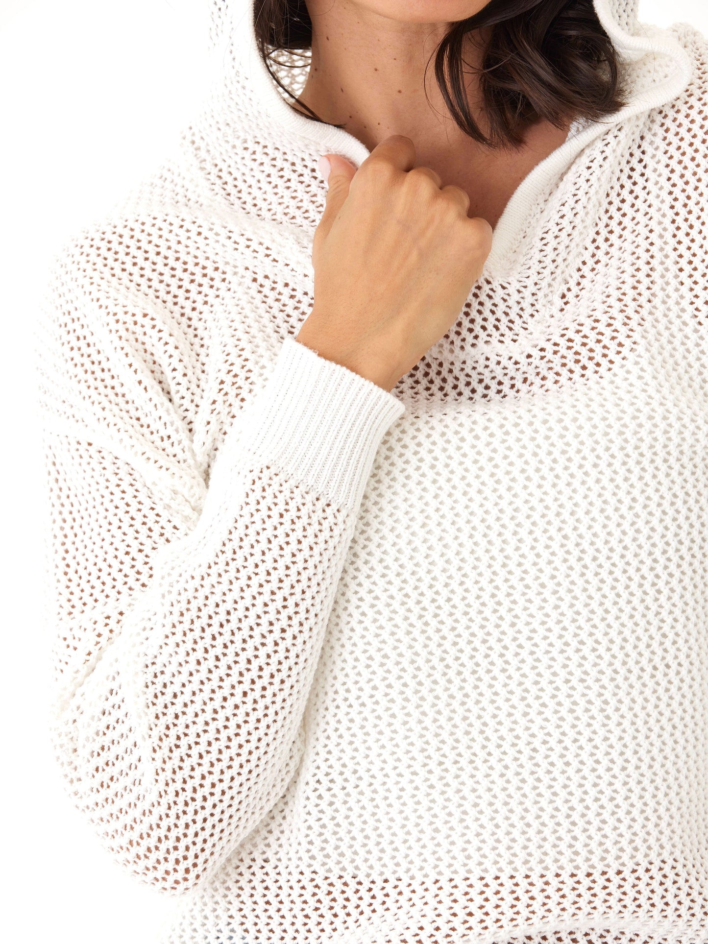 Laurel Beach Knit Pullover Hoodie