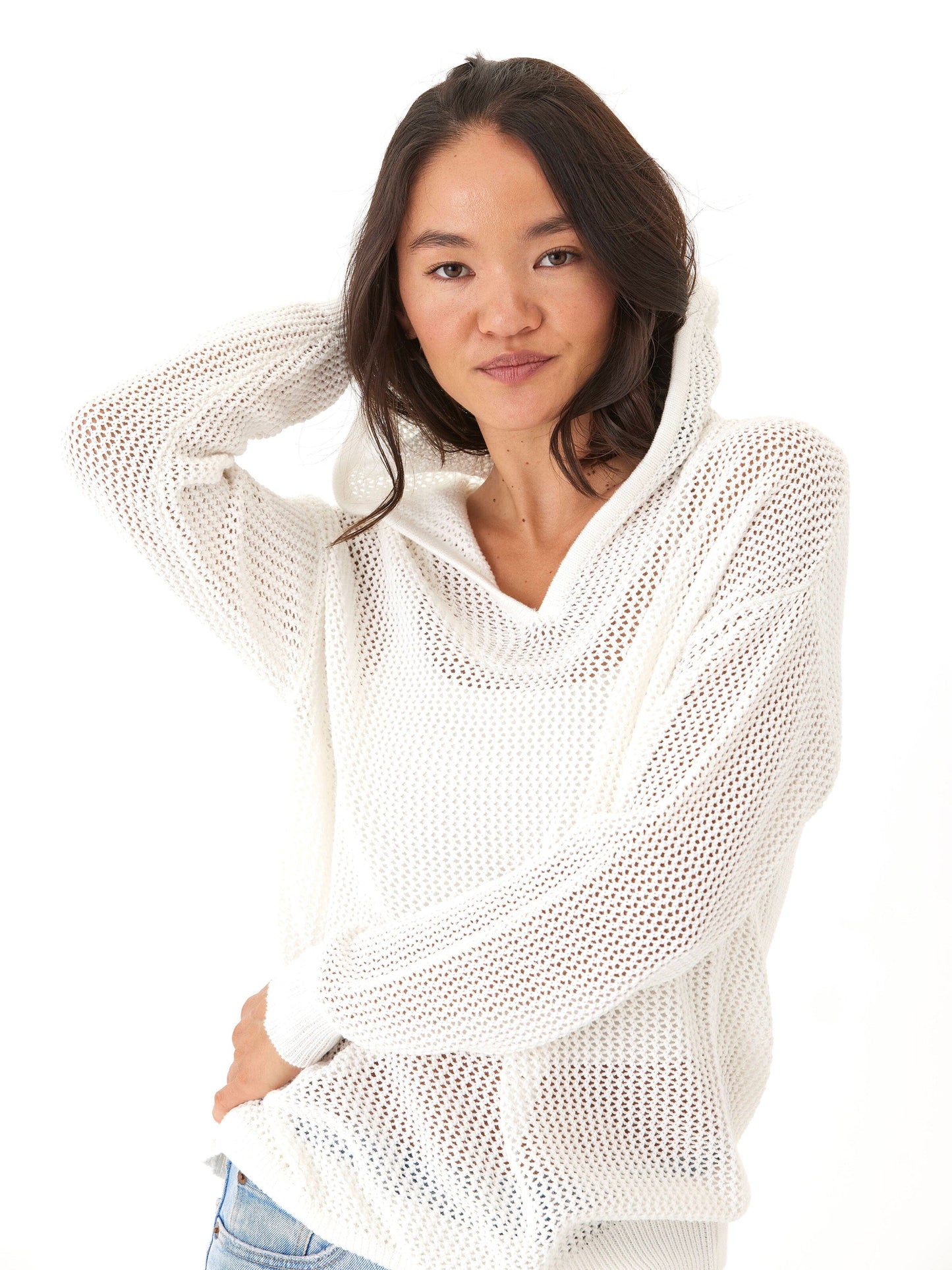 Laurel Beach Knit Pullover Hoodie