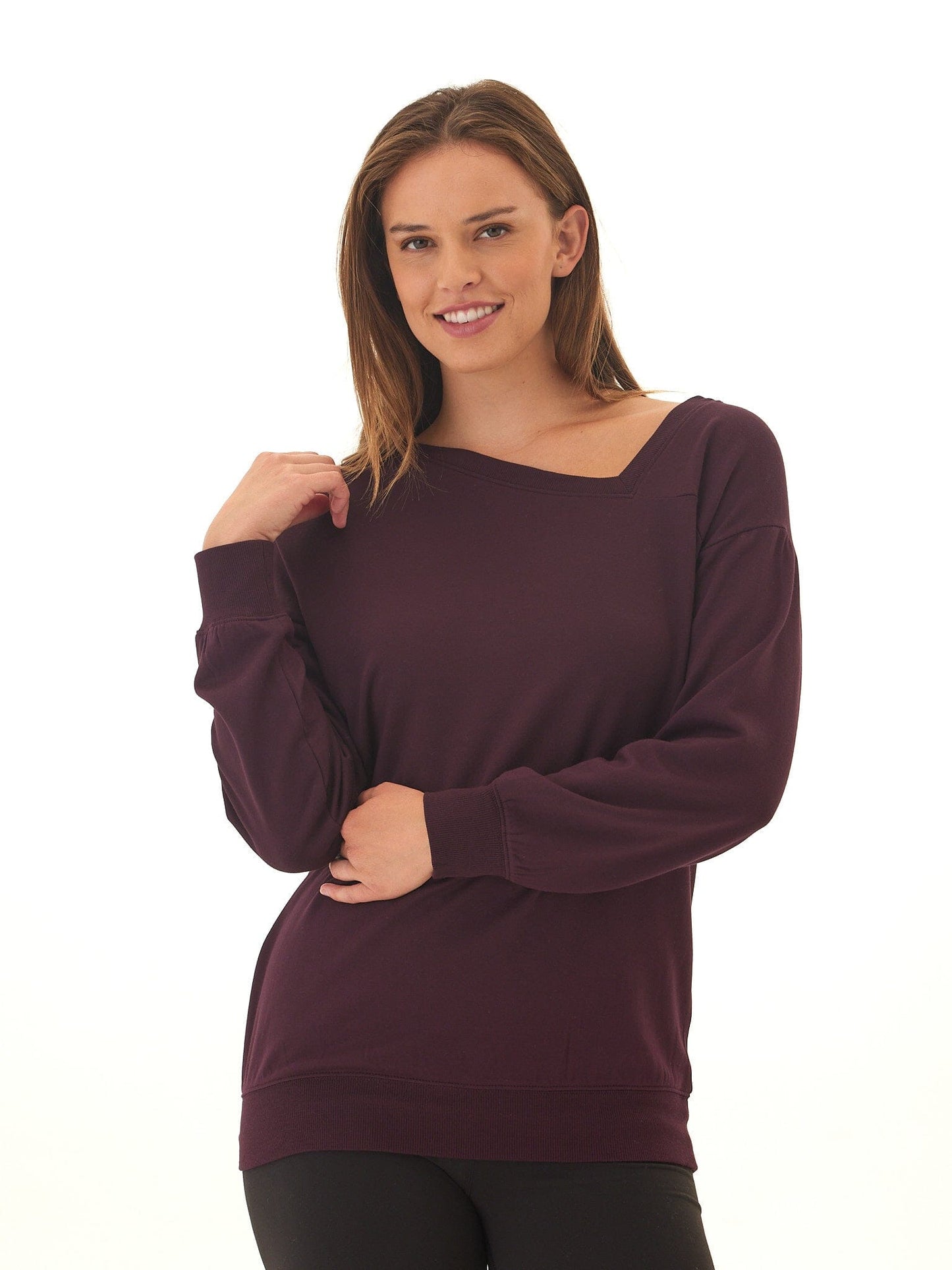 Merida Feather Fleece Asymmetrical Tunic