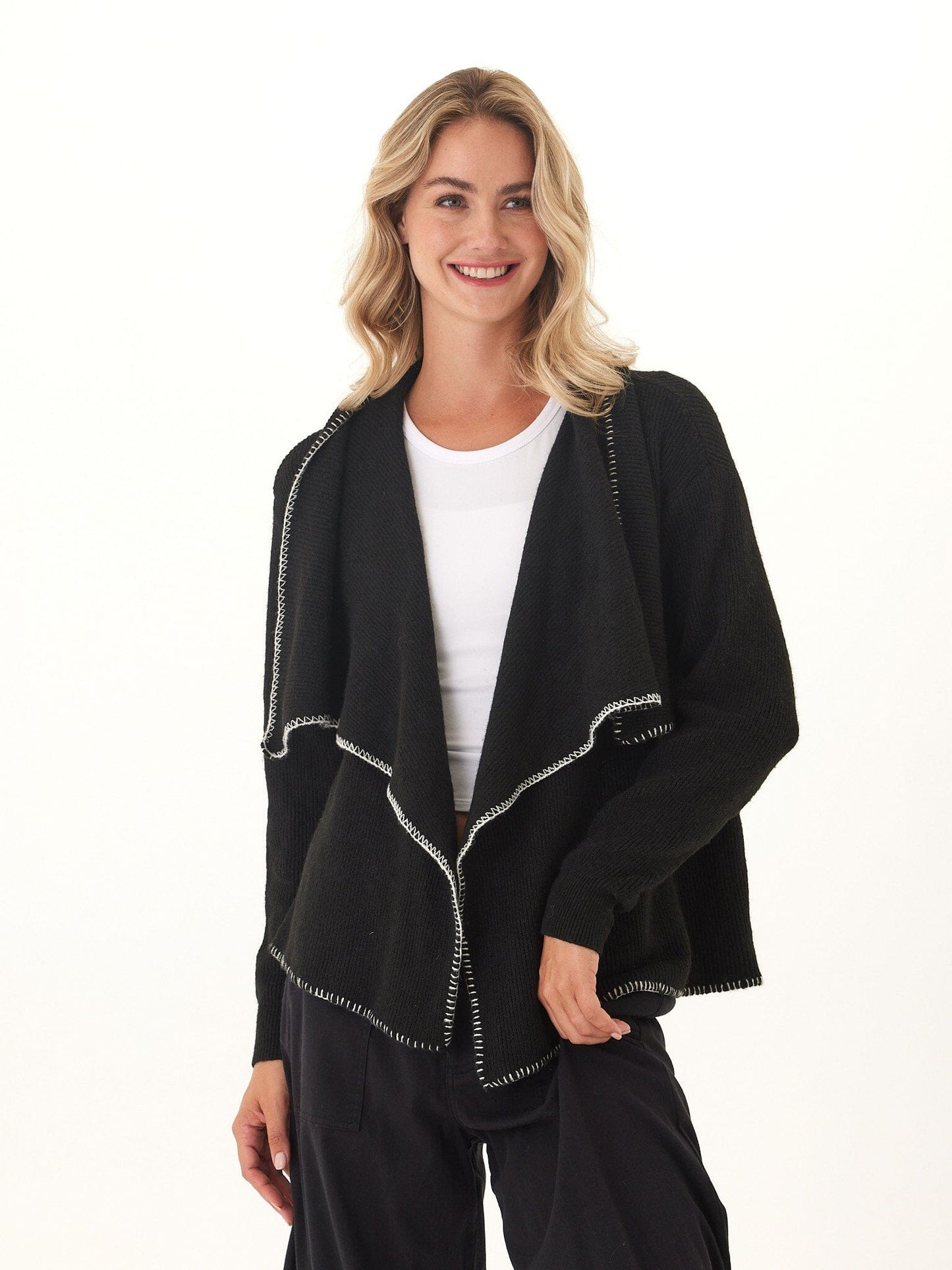 Esmae Cozy Solid Knit Sweater Cardigan