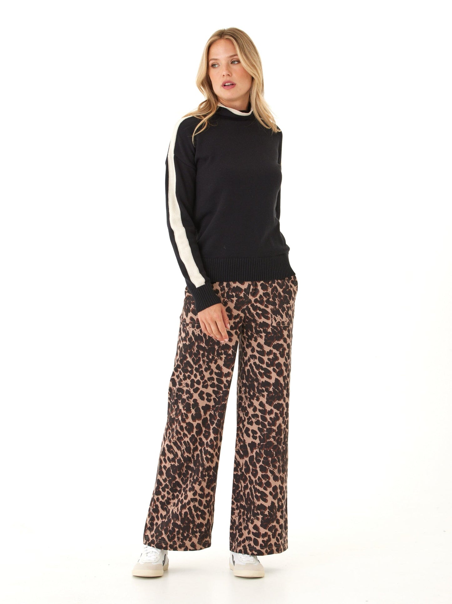Akiko Cotton Blend Turtleneck Sweater