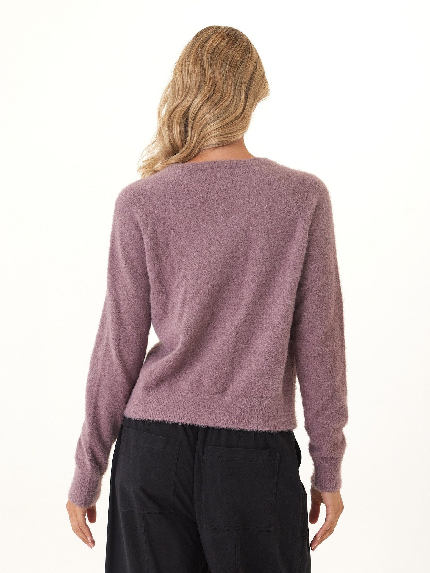 Josalyn Fuzzy Knit Raglan Pullover