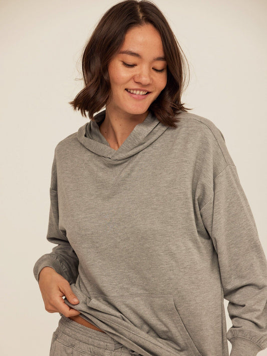 Sylvie Modal Terry Oversized Pullover Hoodie