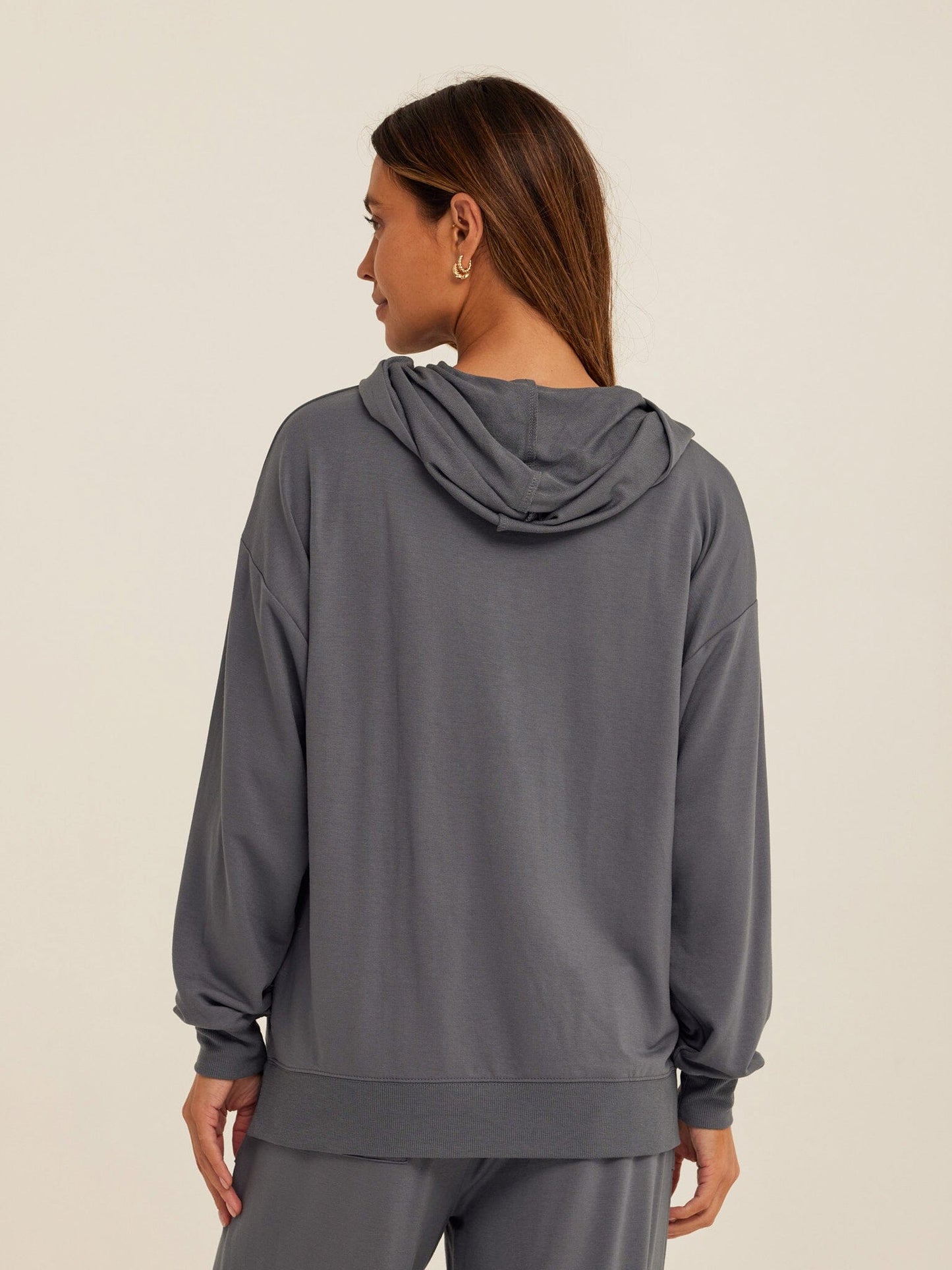 Sylvie Modal Terry Oversized Pullover Hoodie