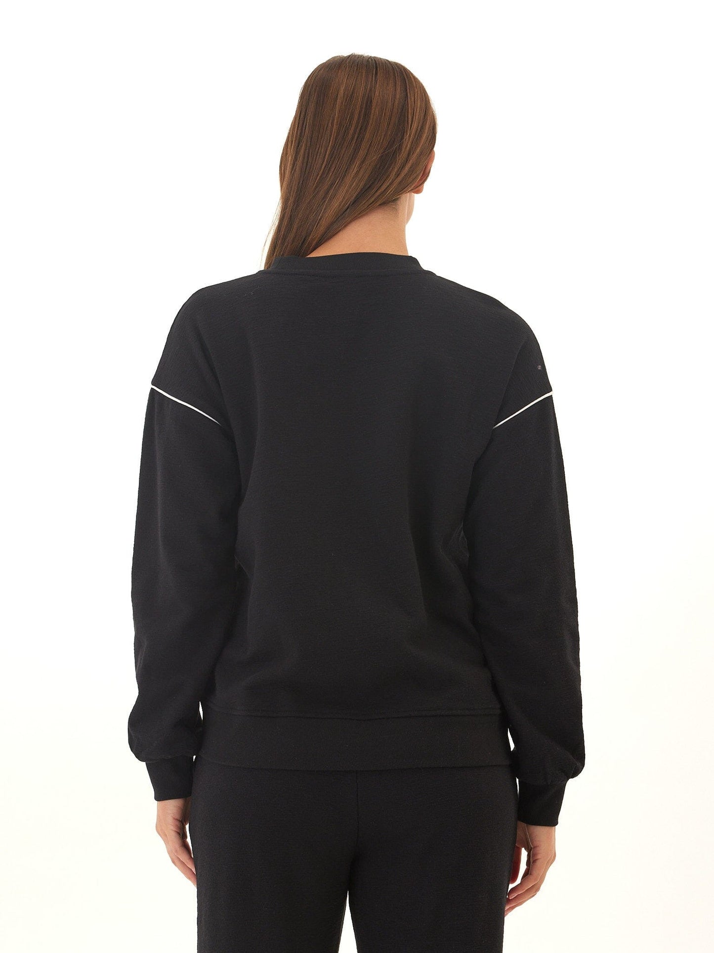 Kiesha Slub Terry Piping Detail Pullover
