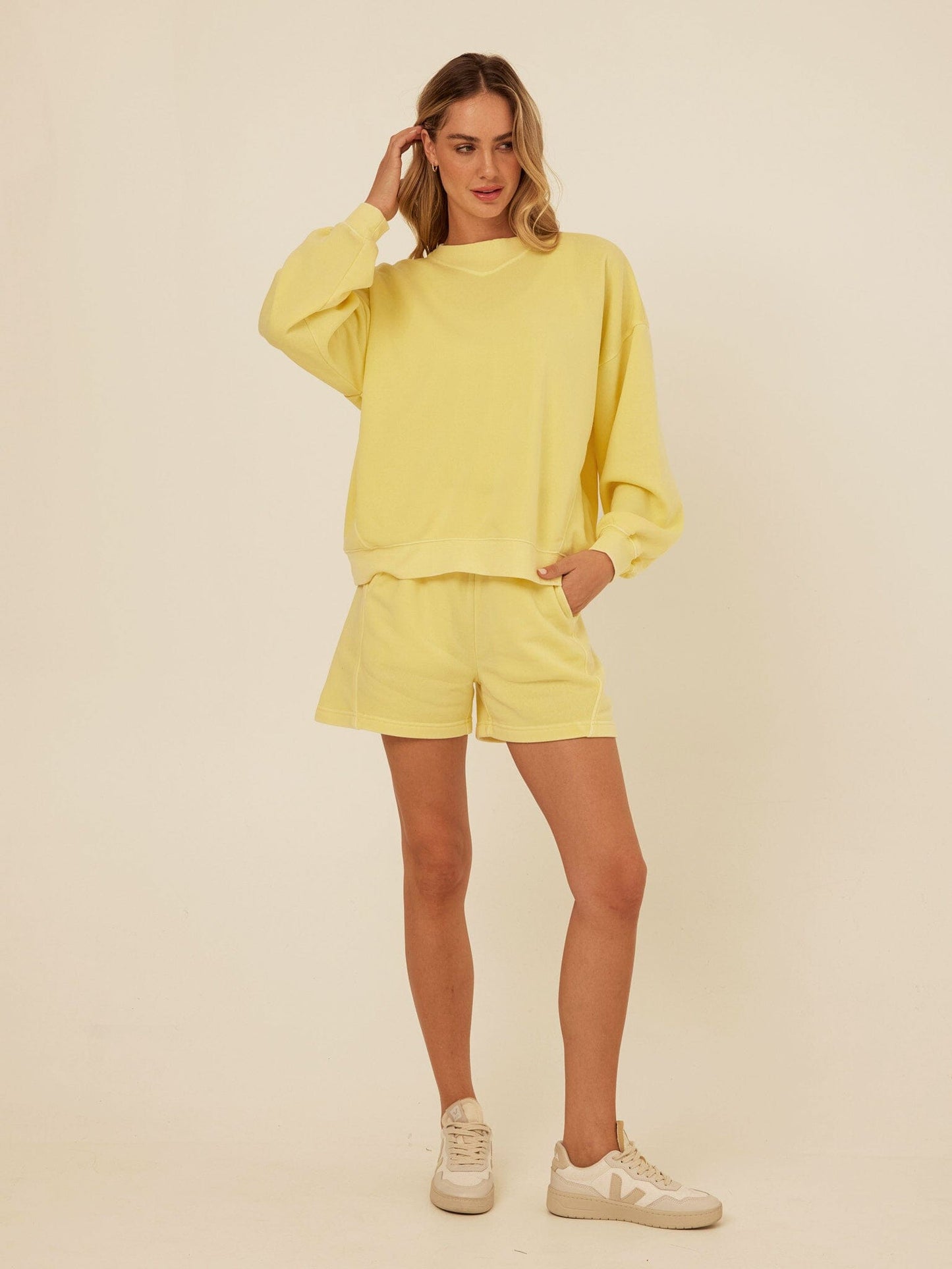 Kaitlyn Mineral Wash Fleece Sweatshirt