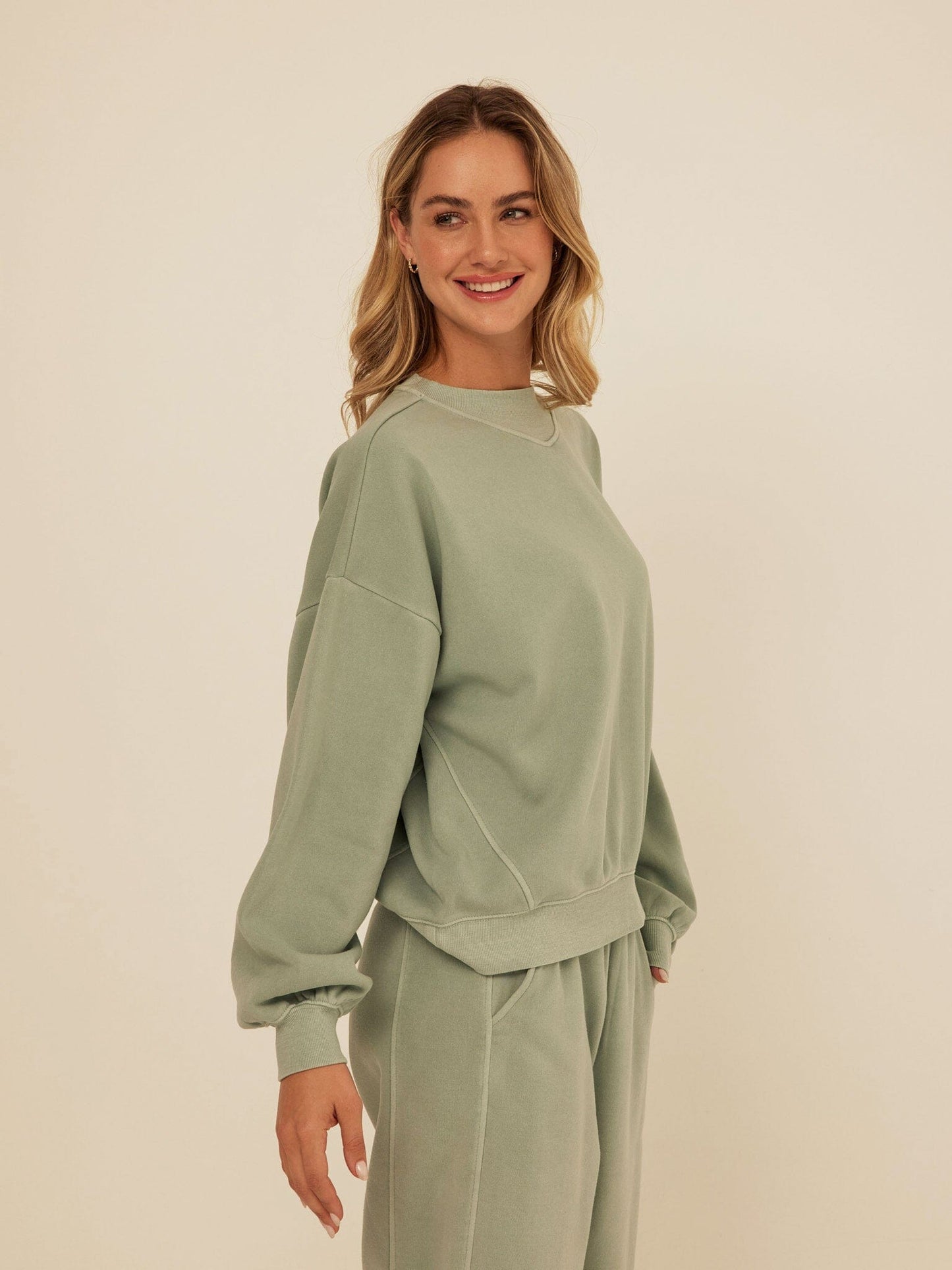 Kaitlyn Mineral Wash Fleece Sweatshirt