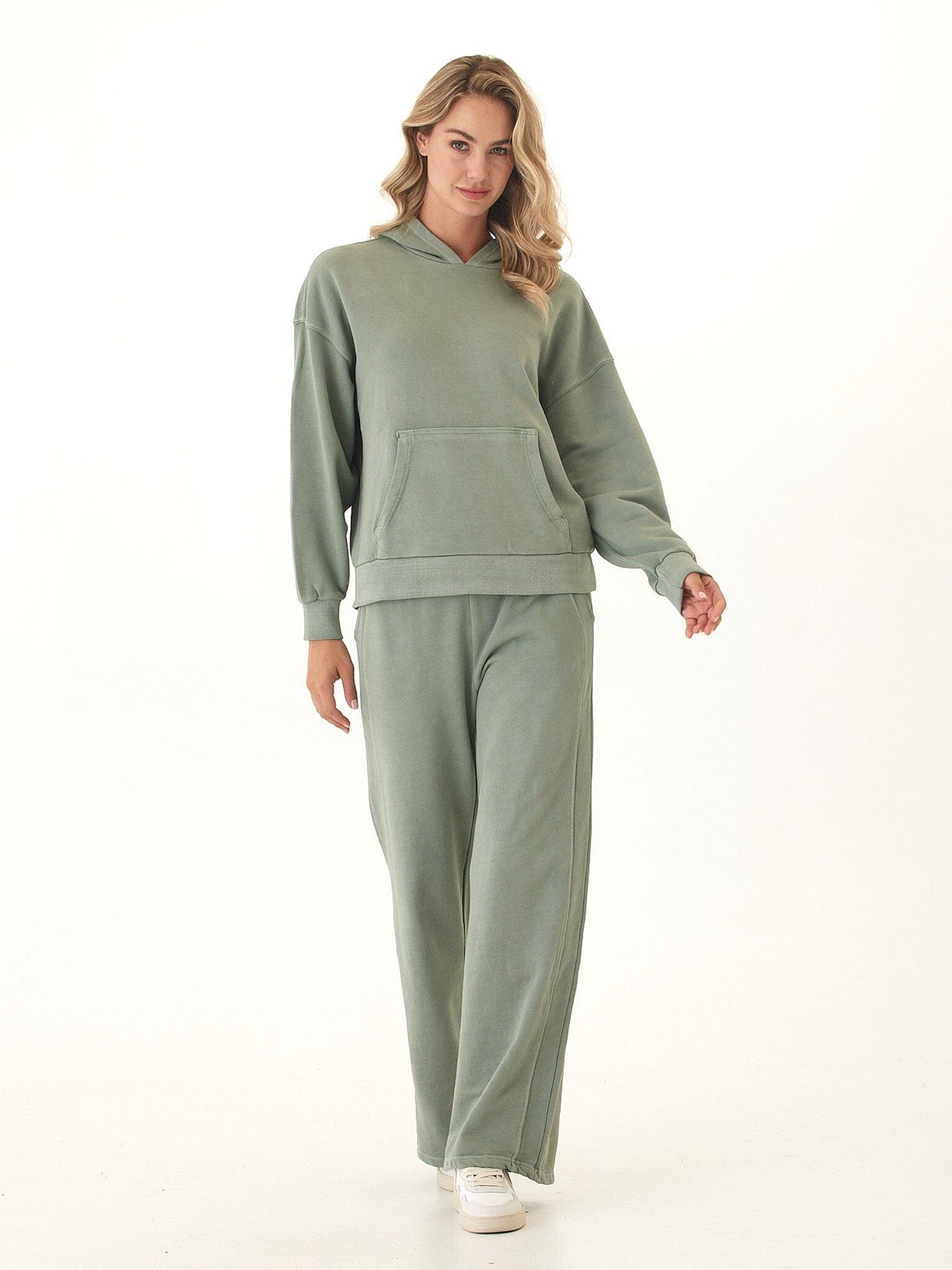 Tanya Mineral Wash Cotton Terry Pullover Hoodie