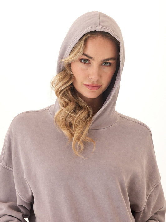 Tanya Mineral Wash Cotton Terry Pullover Hoodie