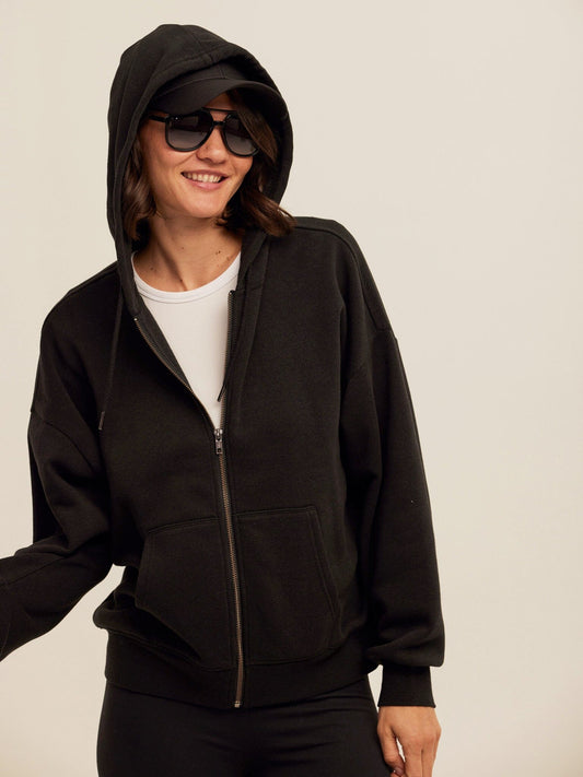 Corissa Triblend Fleece Zip Hoodie