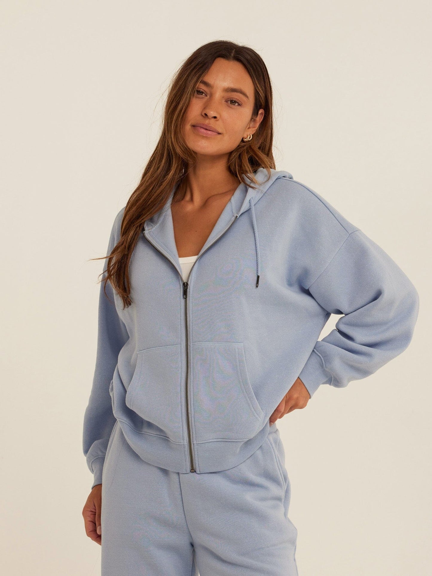 Corissa Triblend Fleece Zip Hoodie