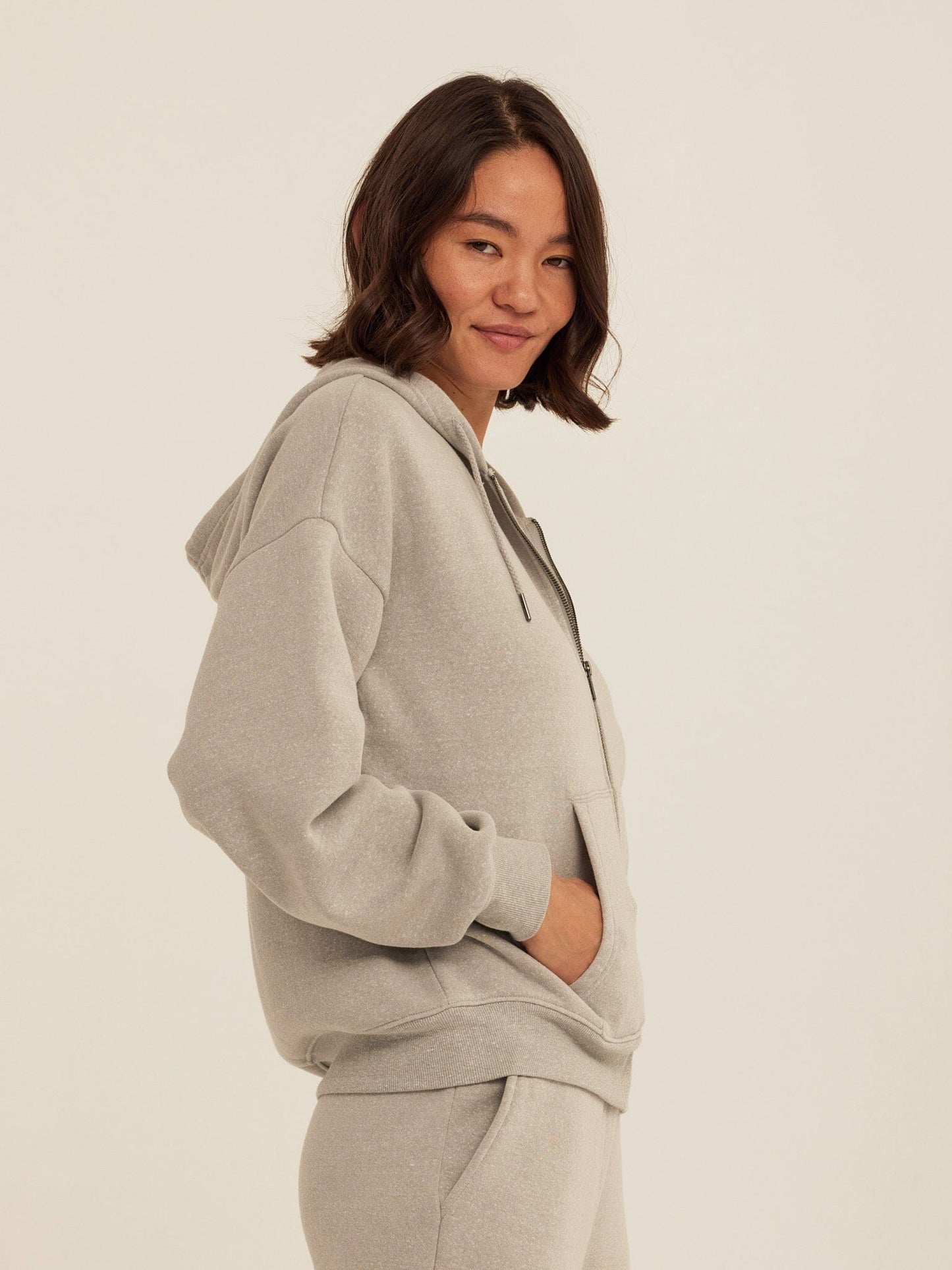 Corissa Triblend Fleece Zip Hoodie
