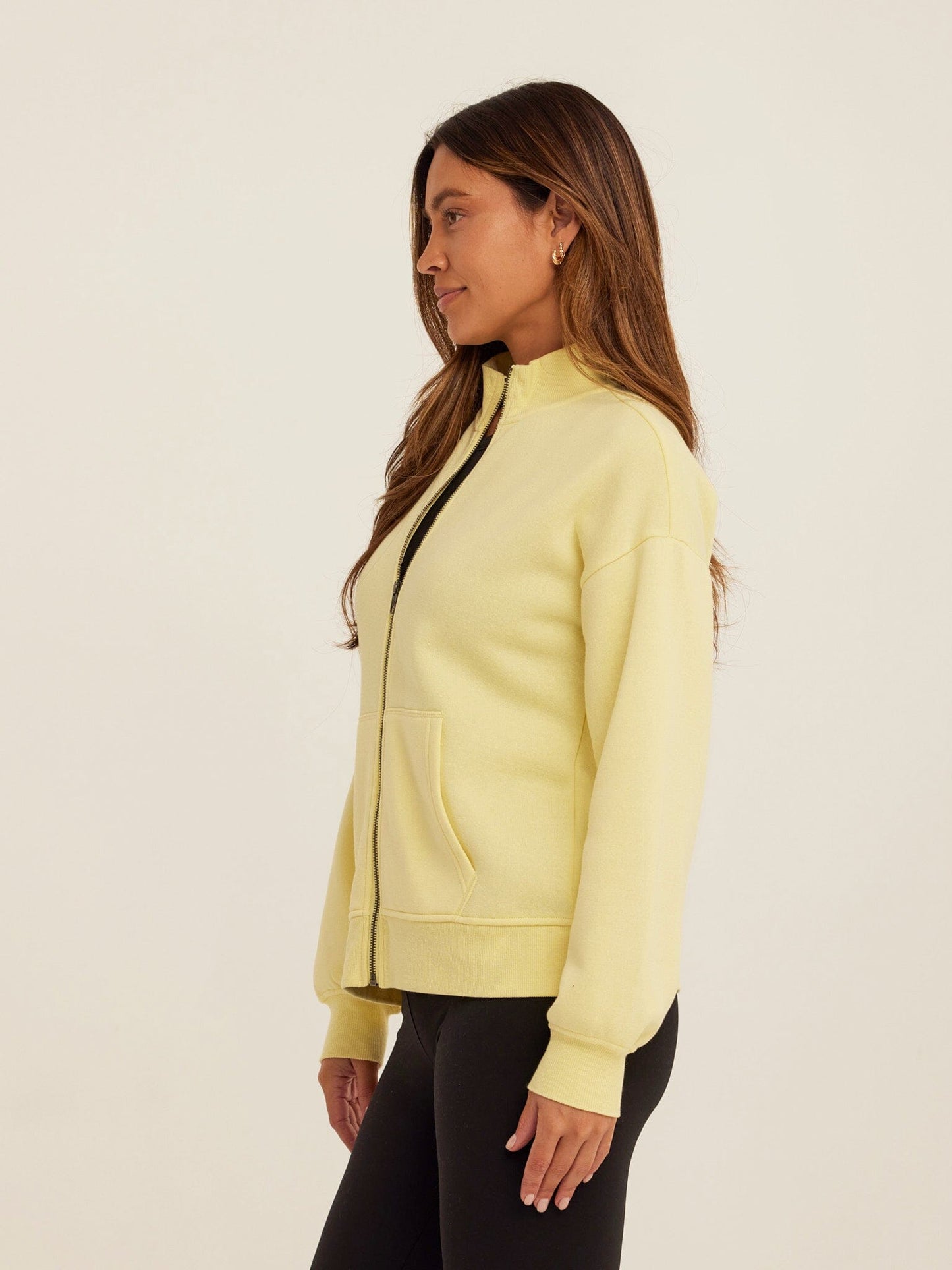 Delacey Triblend Fleece Zip Jacket