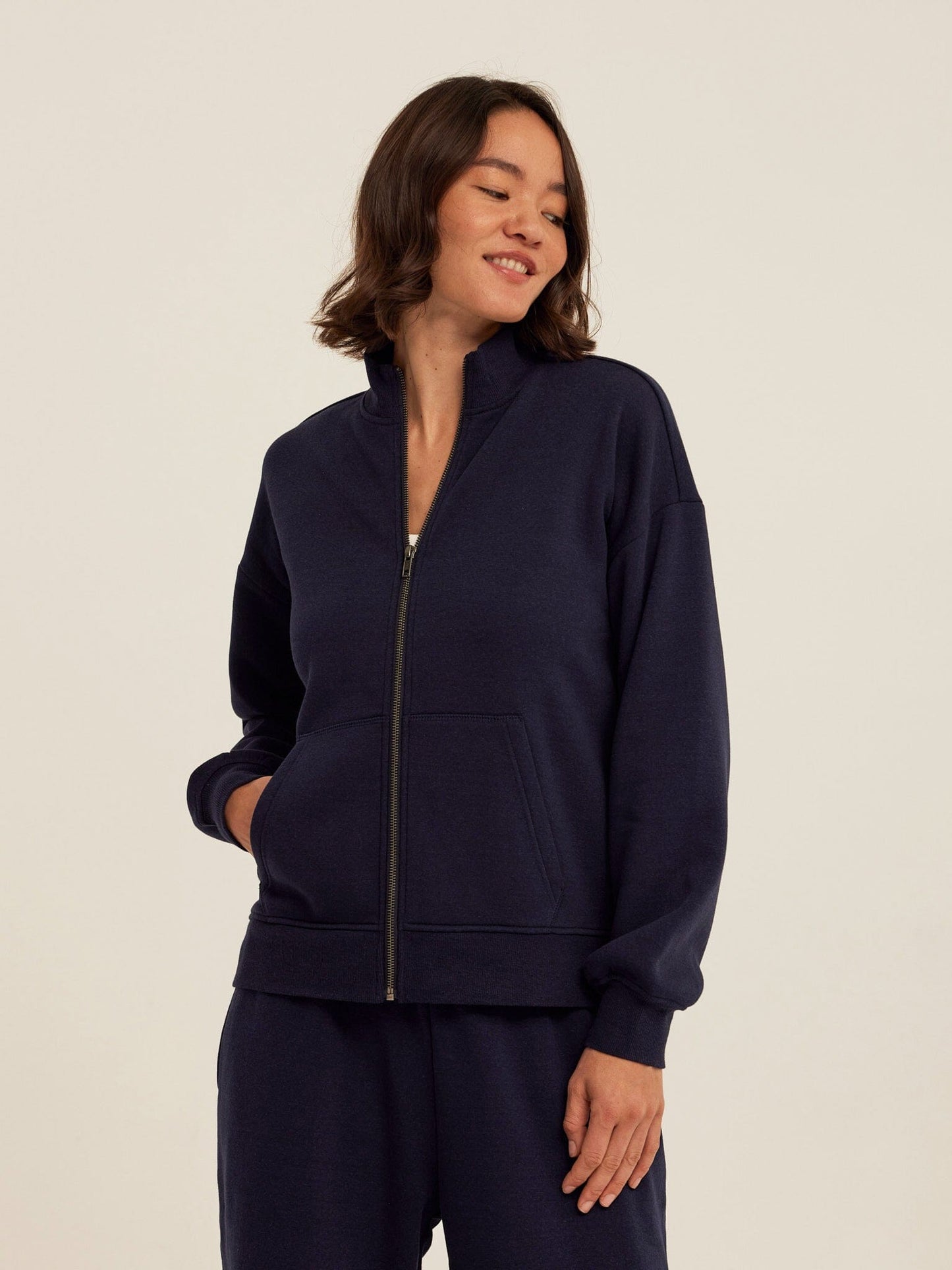 Delacey Triblend Fleece Zip Jacket