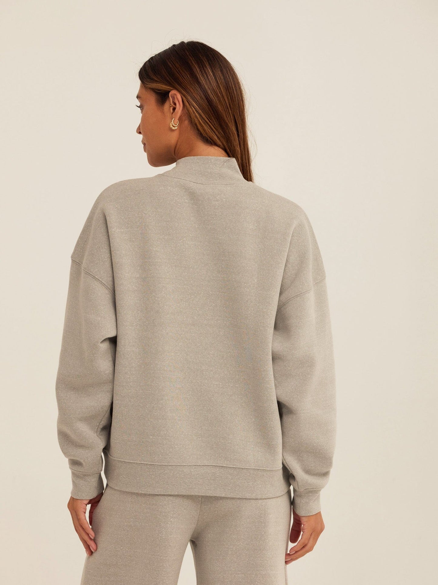 Karlie Triblend Fleece Mock Neck Pullover