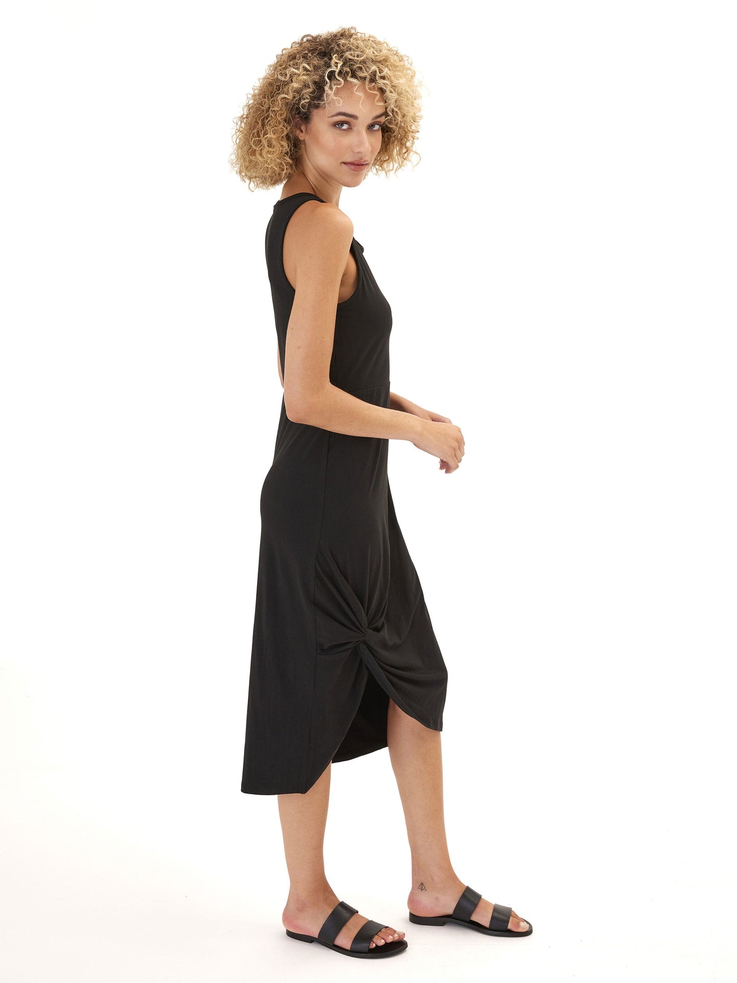 Lula Luxe Jersey Knotted Midi Dress