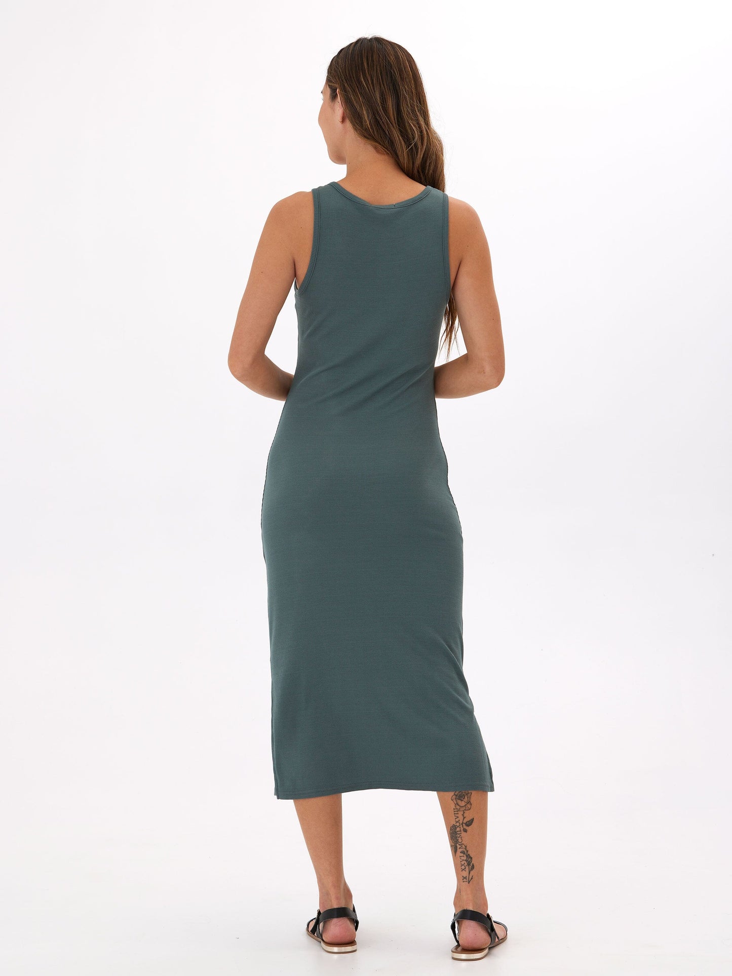 Lois Feather Rib Henley Tank Dress