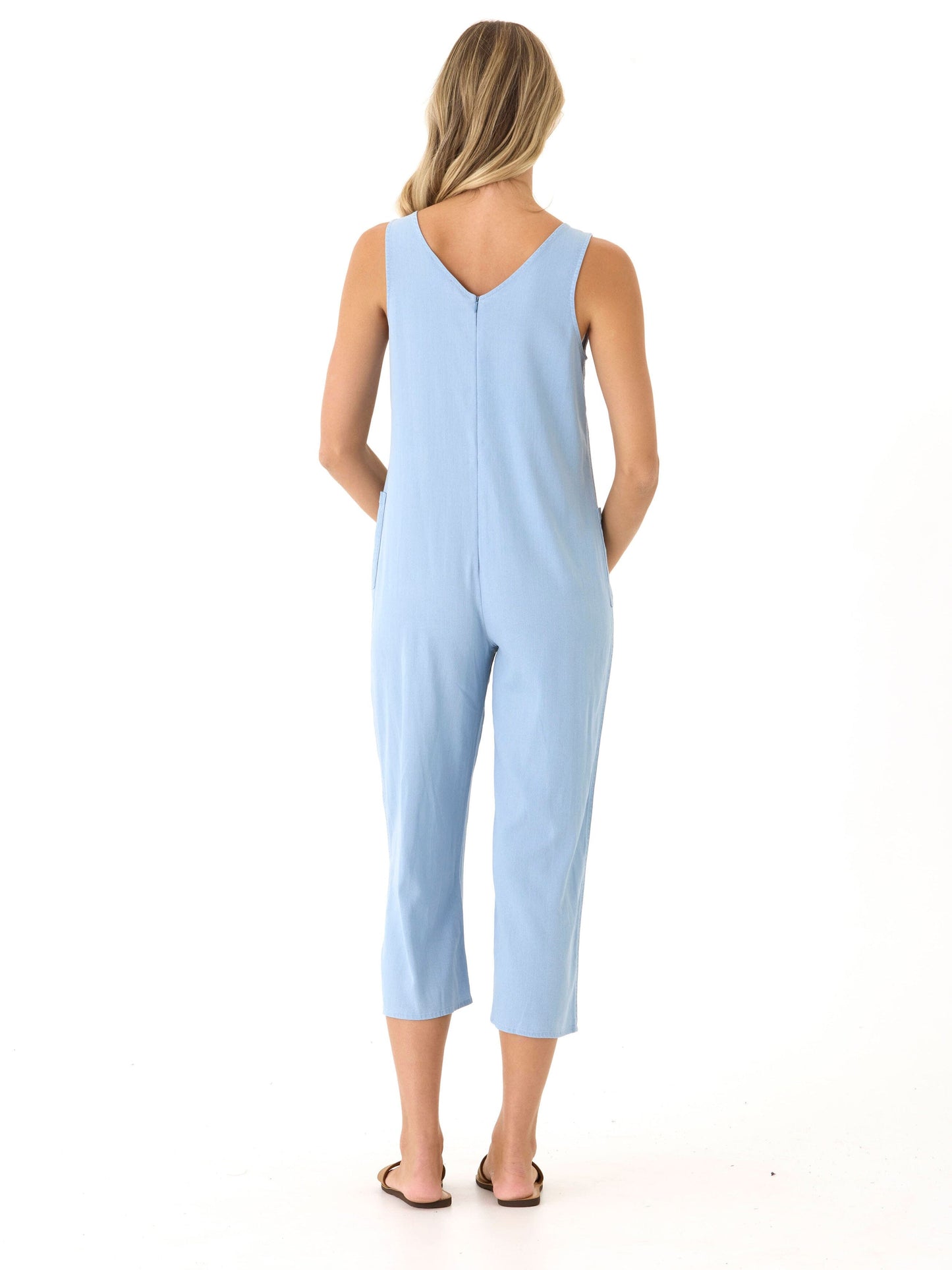 Rainey Stretch Chambray Jumpsuit