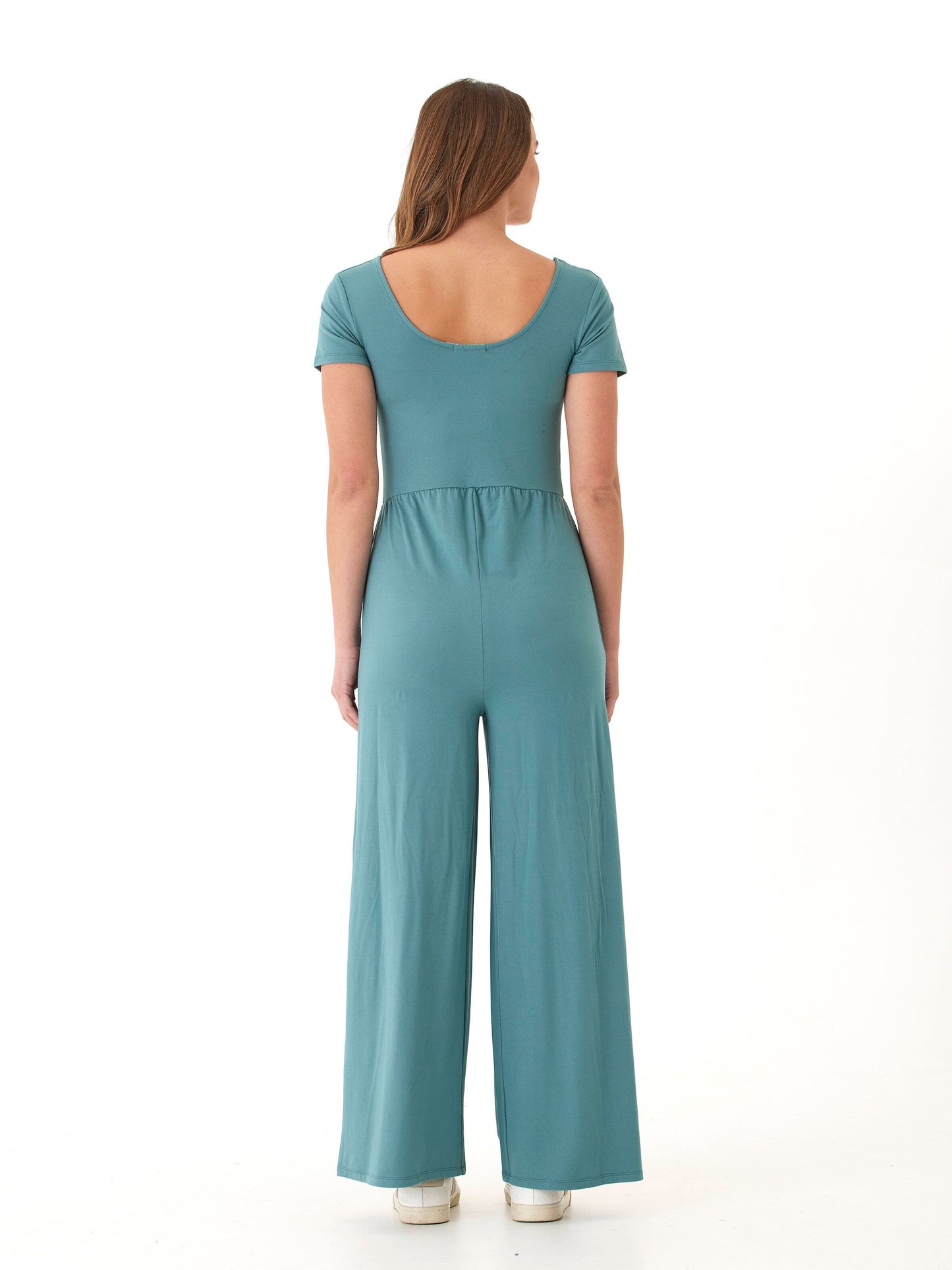 Cori Luxe Jersey Short Sleeve Jumpsuit