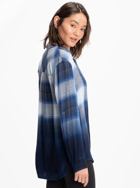 Marlow Woven Button-Up Plaid Shirt