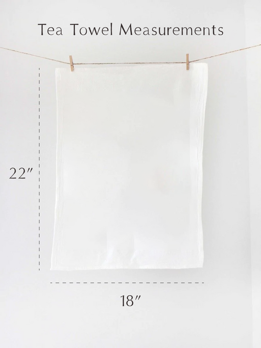 Butterfly Tea Towel Terra-cotta