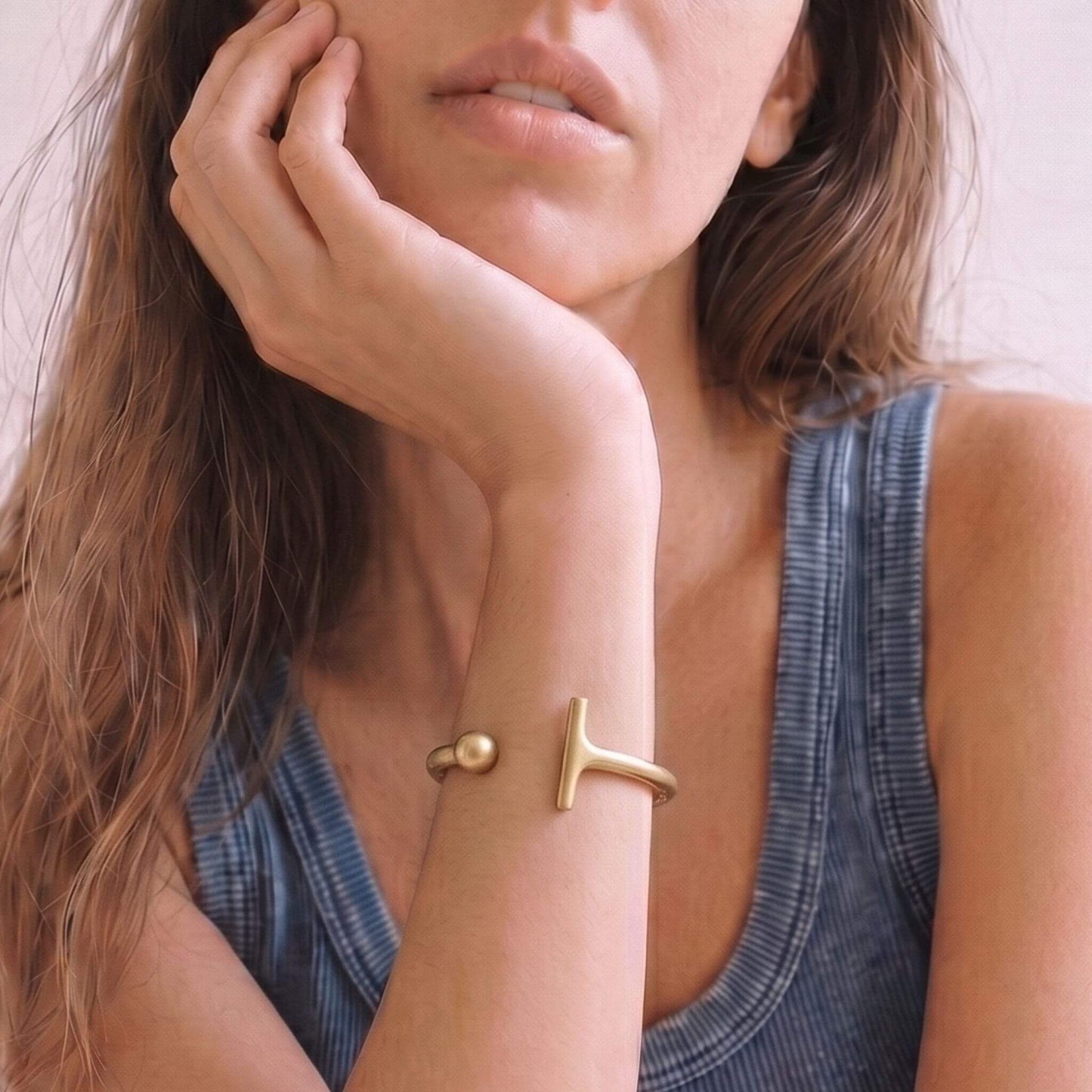 Teardrop Asymmetrical Cuff Bracelet | Shaba _ Ecodunia