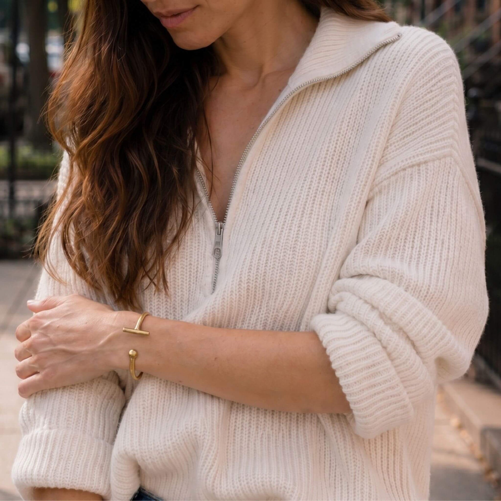 Teardrop Asymmetrical Cuff Bracelet | Shaba _ Ecodunia