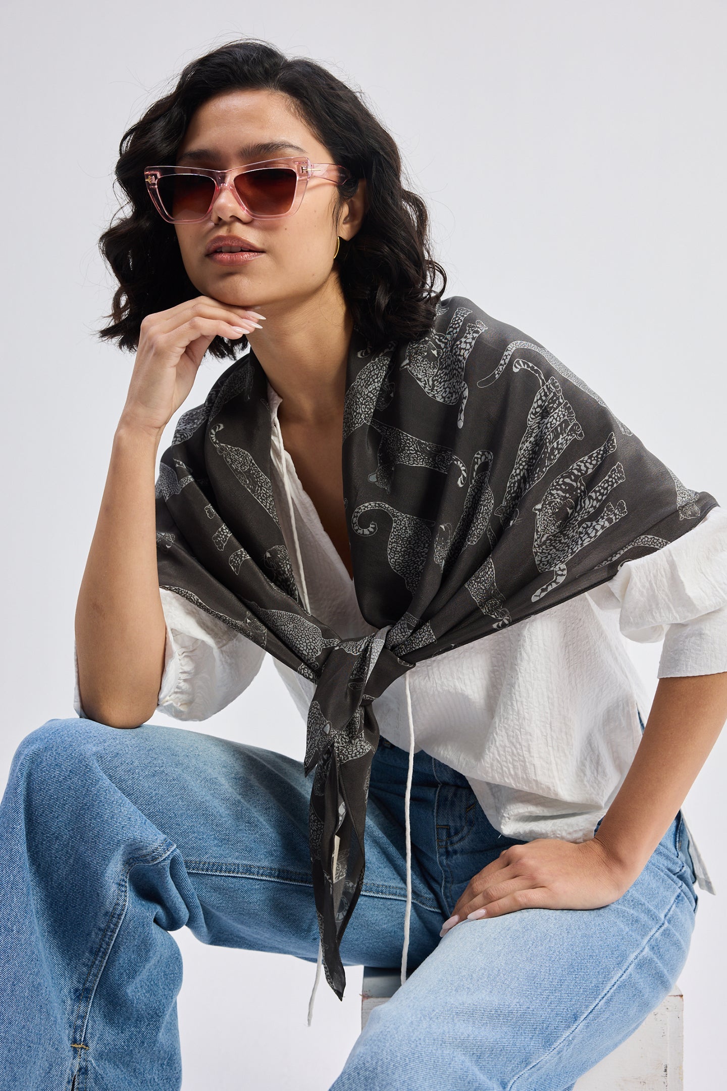The Mara Scarf in Black