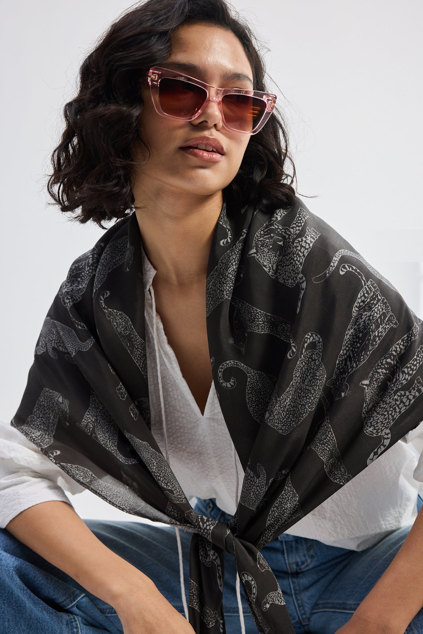 The Mara Scarf in Black