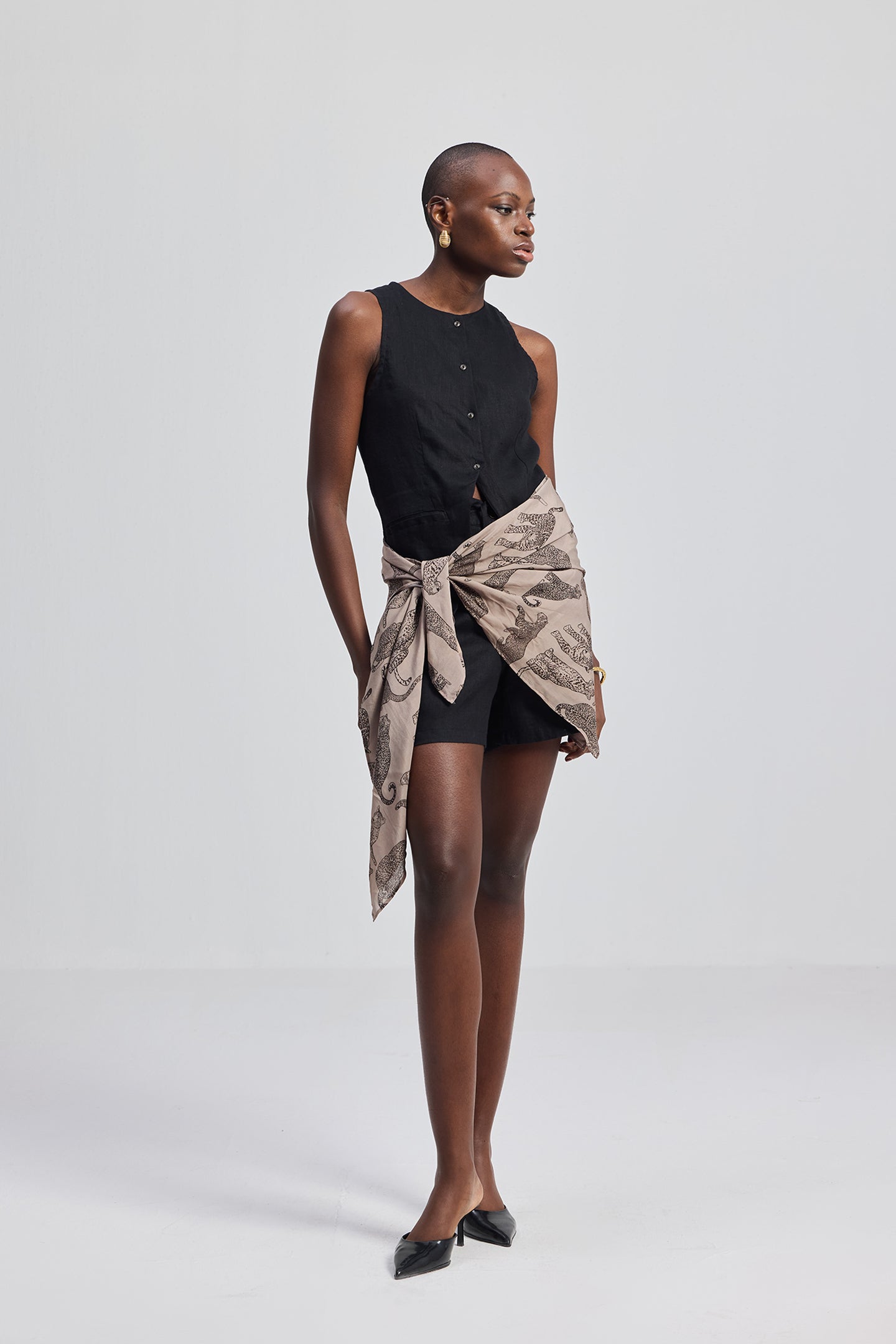The Mara Scarf in Brown