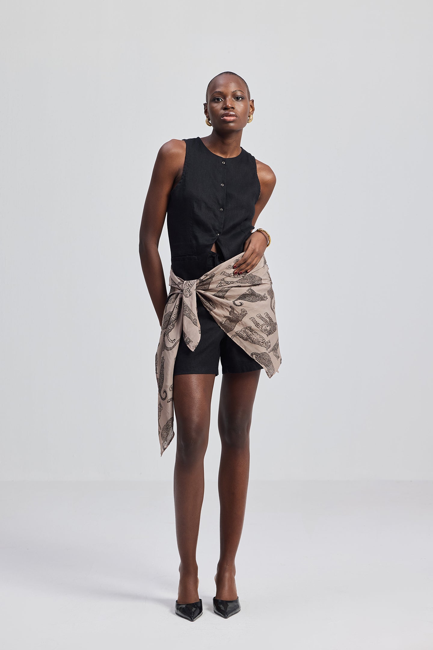 The Mara Scarf in Brown