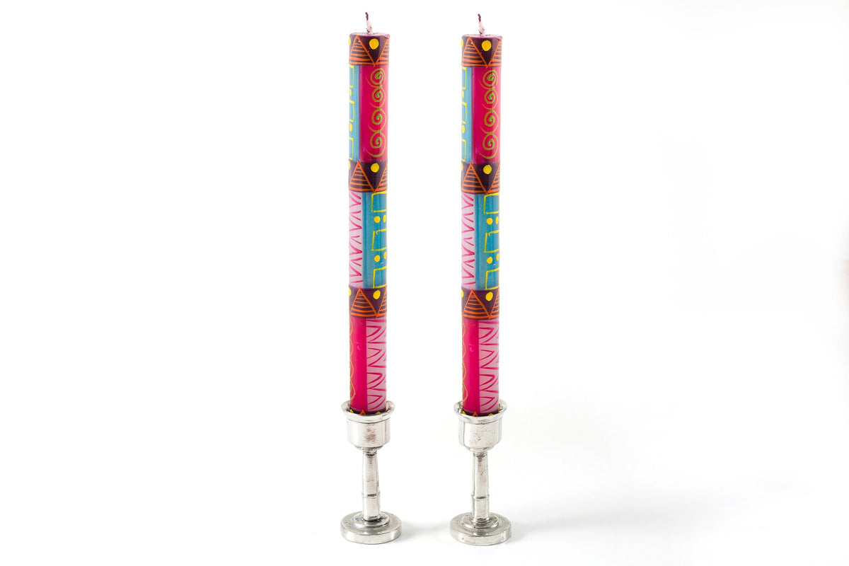 Blue Moon Painted Candles