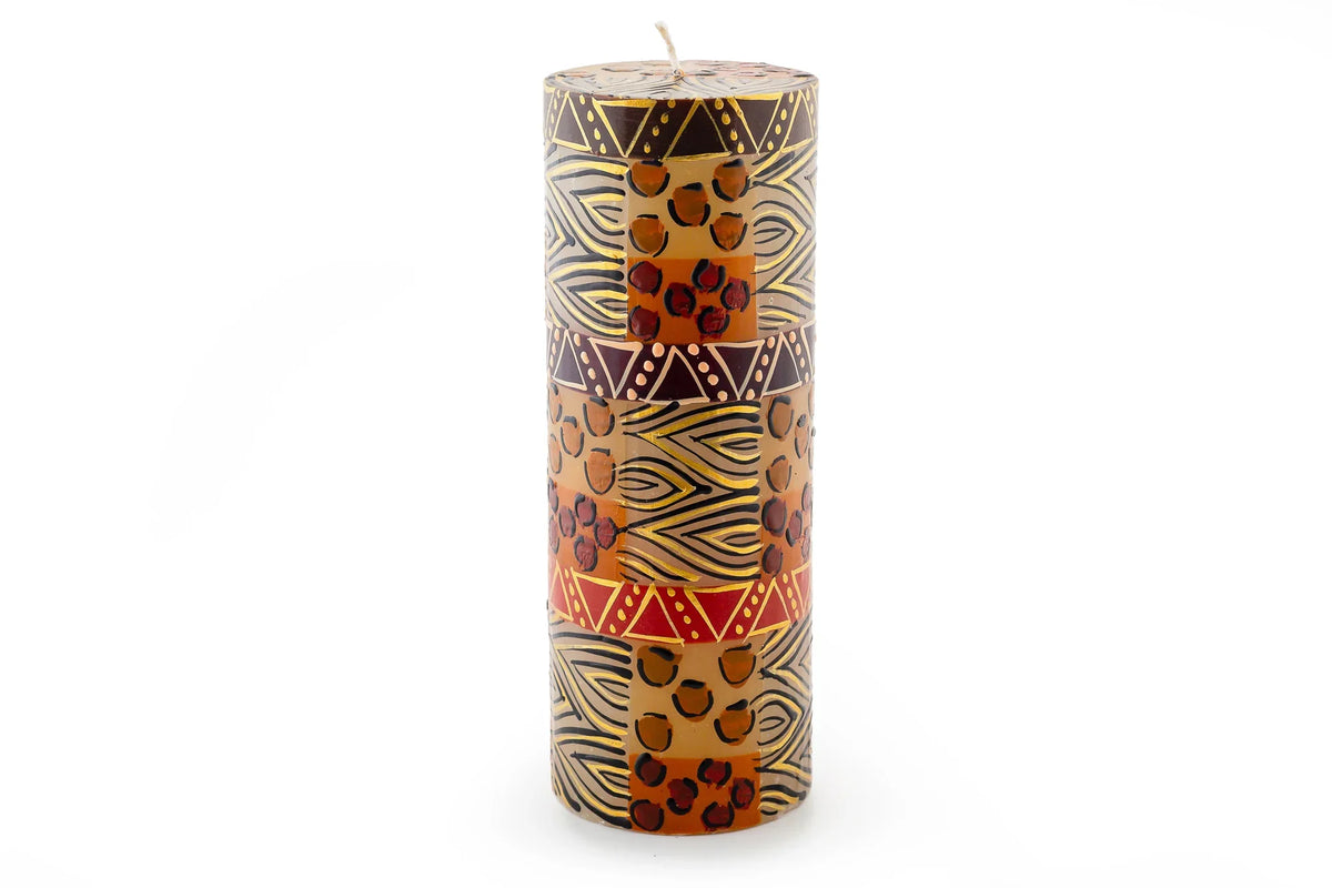 Animal Print Painted Candles