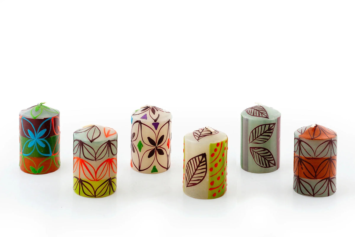 Magic Garden Painted Candles