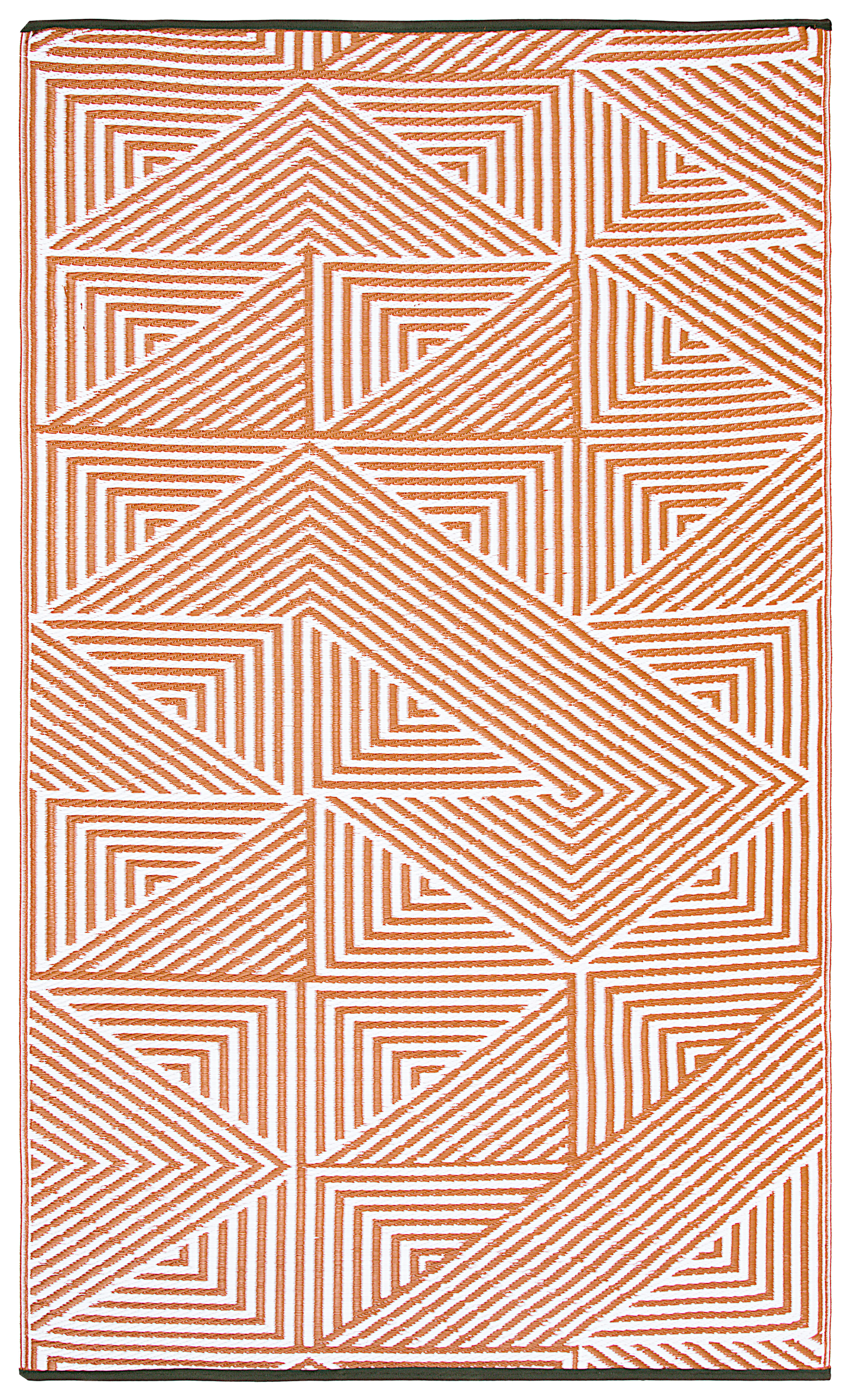 Tokyo - Burnt Orange Outdoor Rug for Patio