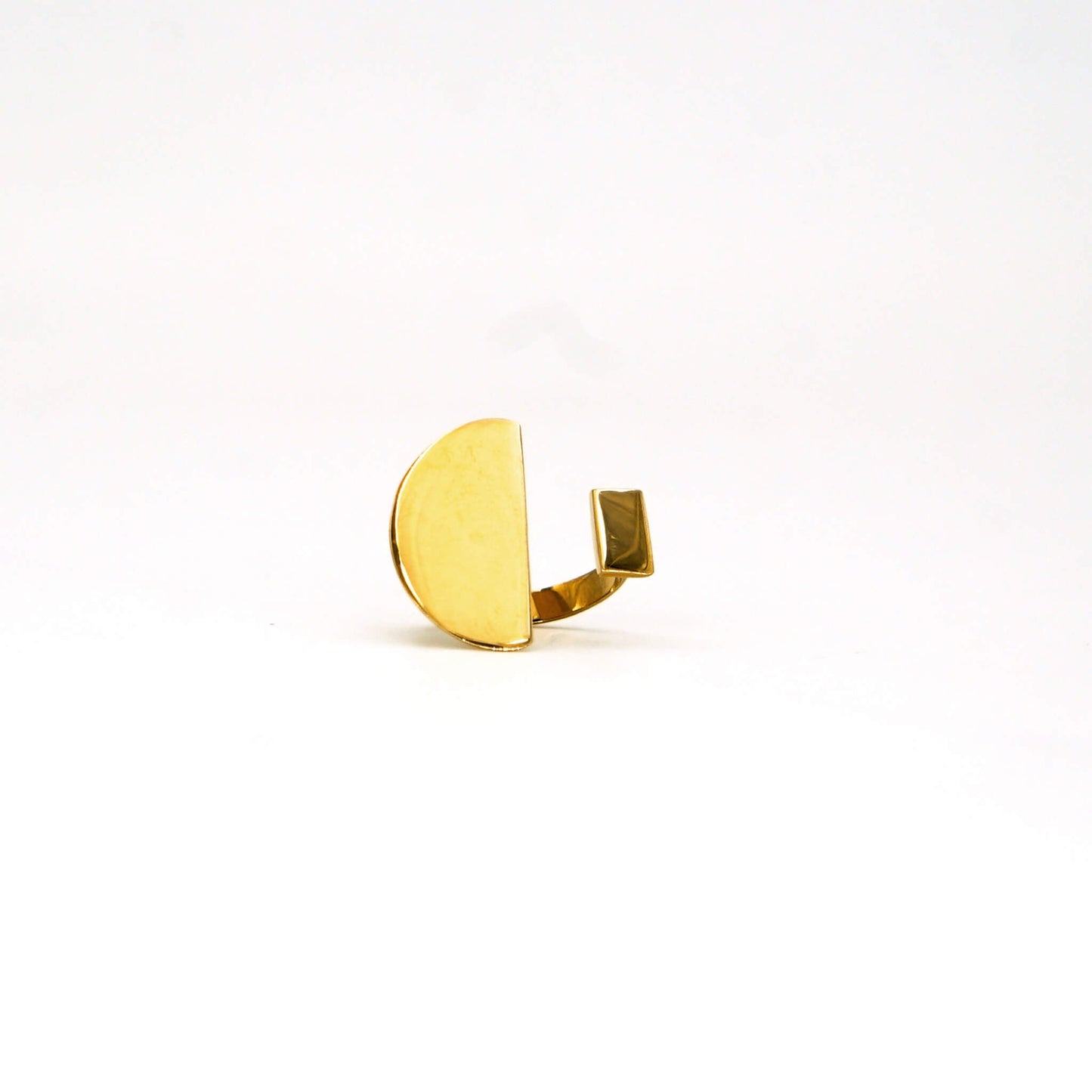 Tondo Brass Adjustable Ring – Unique Women’s Jewelry