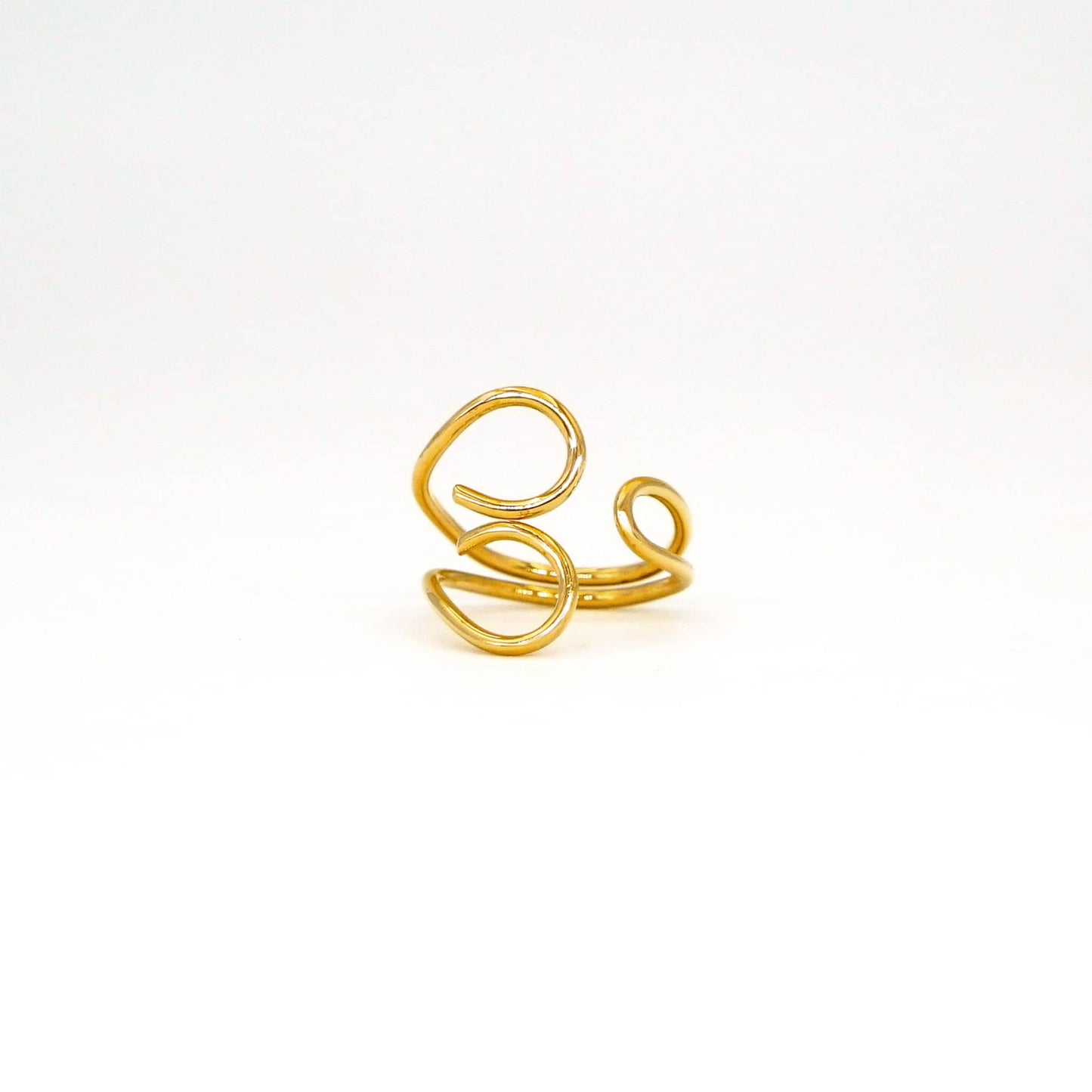 Spiral & Loop Wire Wrap Ring | Tuli