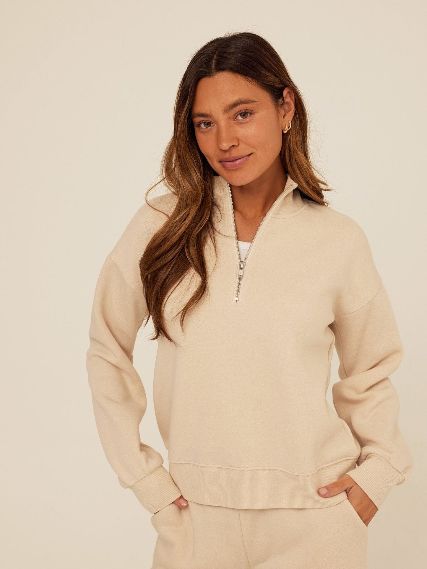 Constance Tribend Fleece Half Zip Pullover