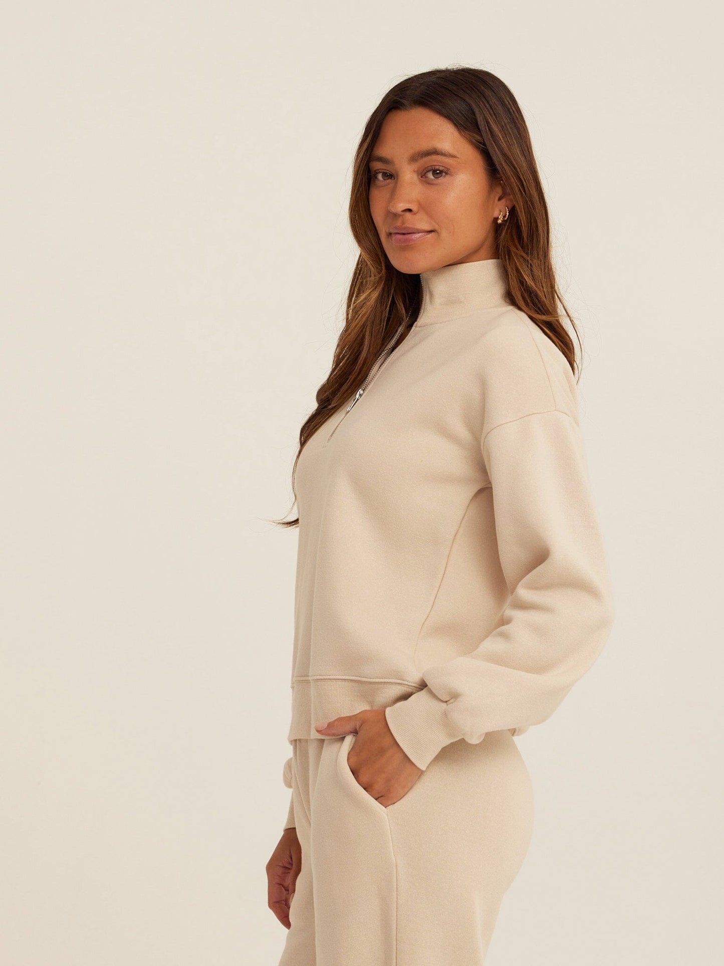 Constance Tribend Fleece Half Zip Pullover