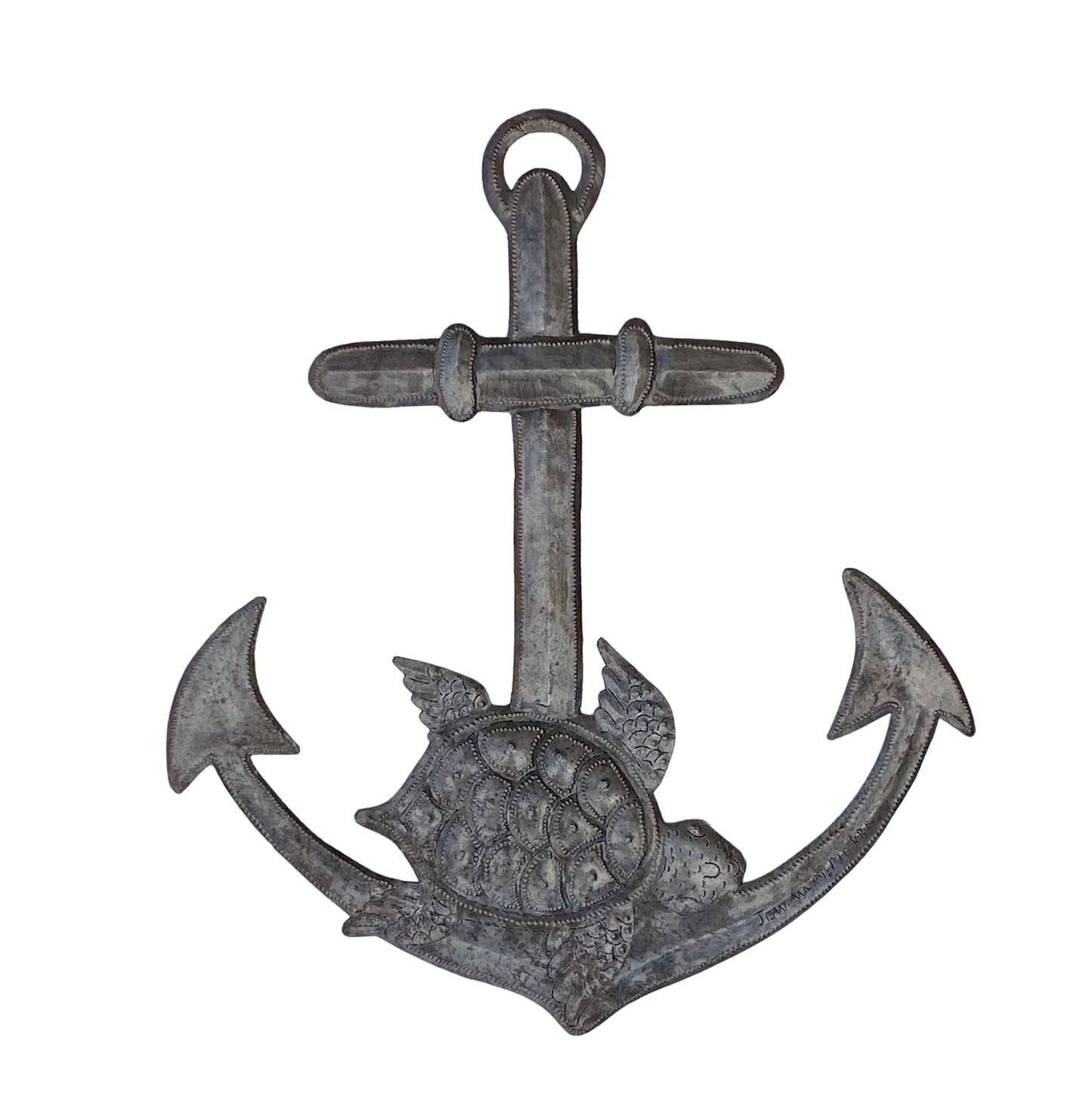 Anchor and Sea Turtle Wall Hanging, Nautical Theme 14