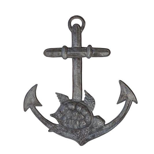 Anchor and Sea Turtle Wall Hanging, Nautical Theme 14
