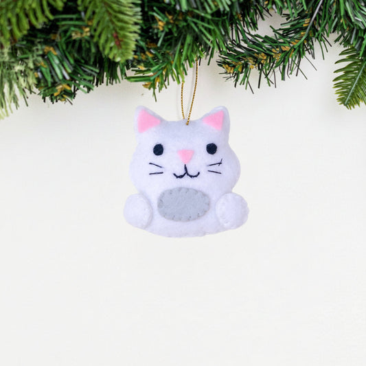 Mini Kitty Felt Ornament