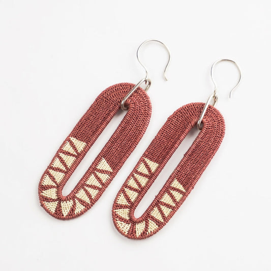 Rose Oval Earrings-TAVWE